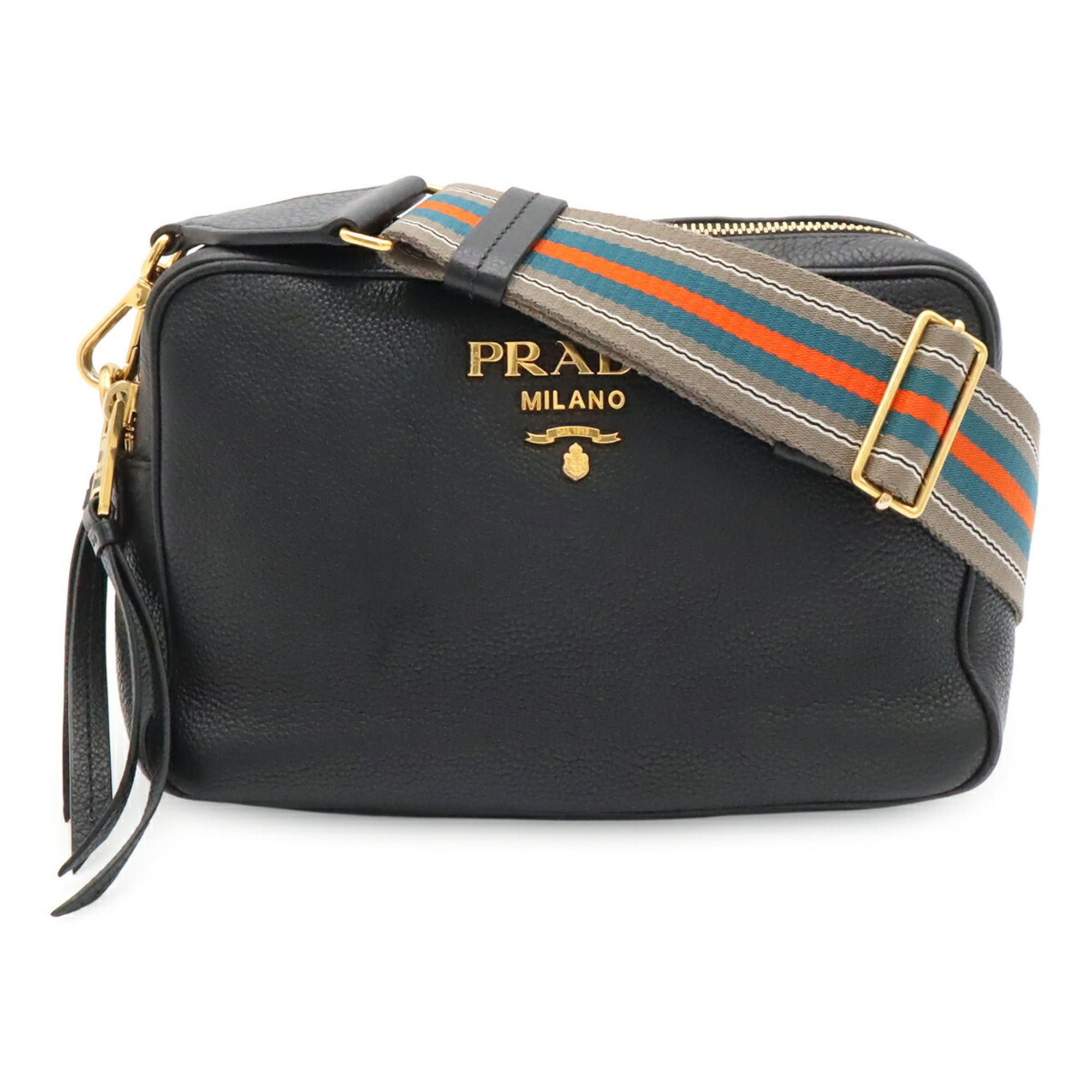 Leather Clutch Bag Shoulder Bag (Pre-Owned) - Prada - Modalova