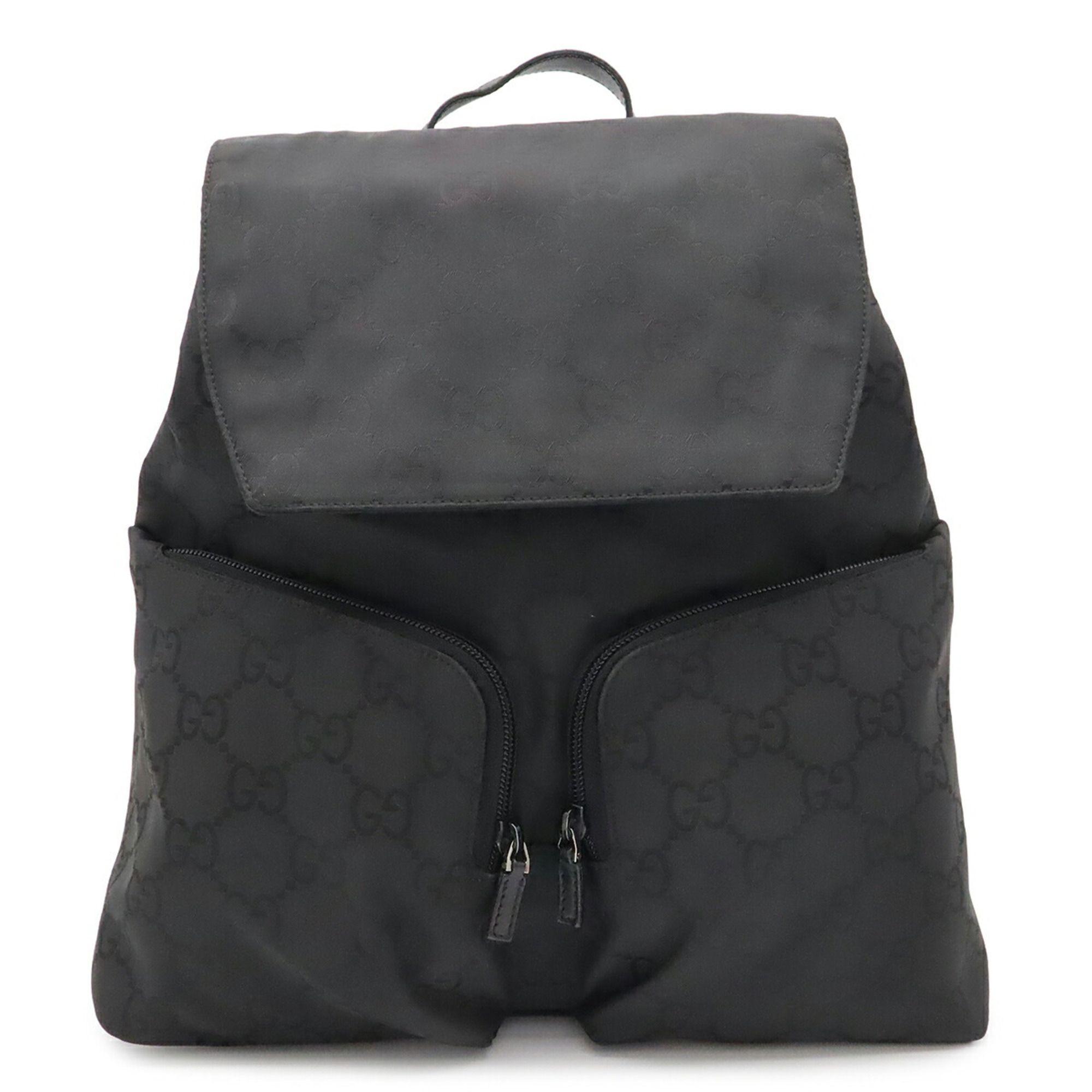 Nylon Leather Backpack (Pre-Owned) - Gucci - Modalova