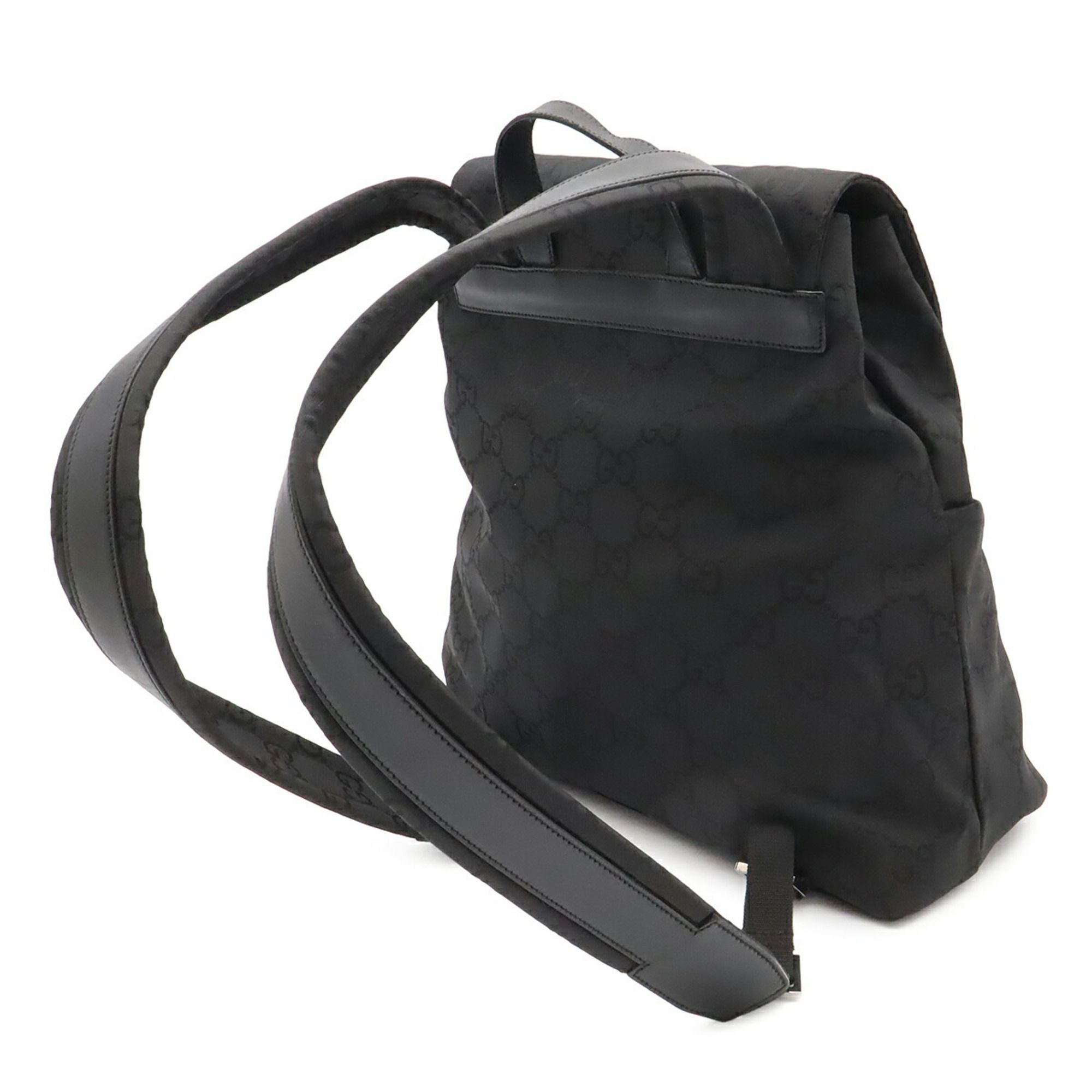 Nylon Leather Backpack (Pre-Owned) - Gucci - Modalova