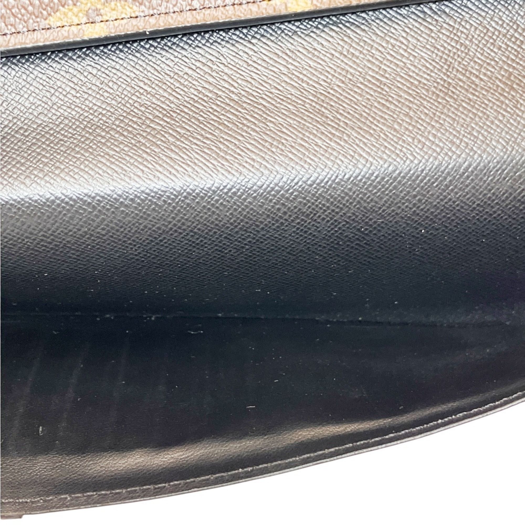 Canvas Leather Long Wallet (Bi-Fold) (Pre-Owned) - Louis Vuitton - Modalova