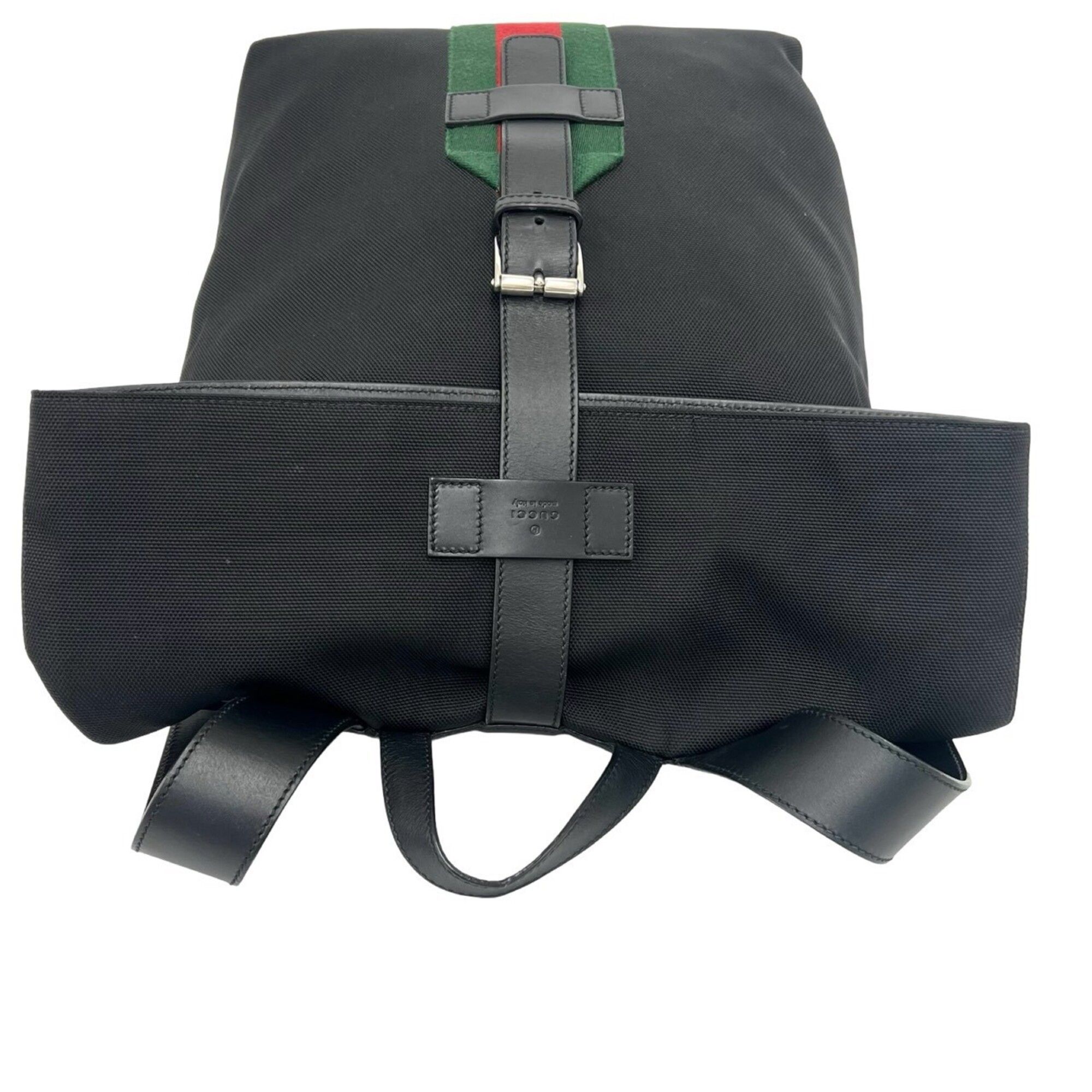 Canvas Leather Backpack (Pre-Owned) - Gucci - Modalova