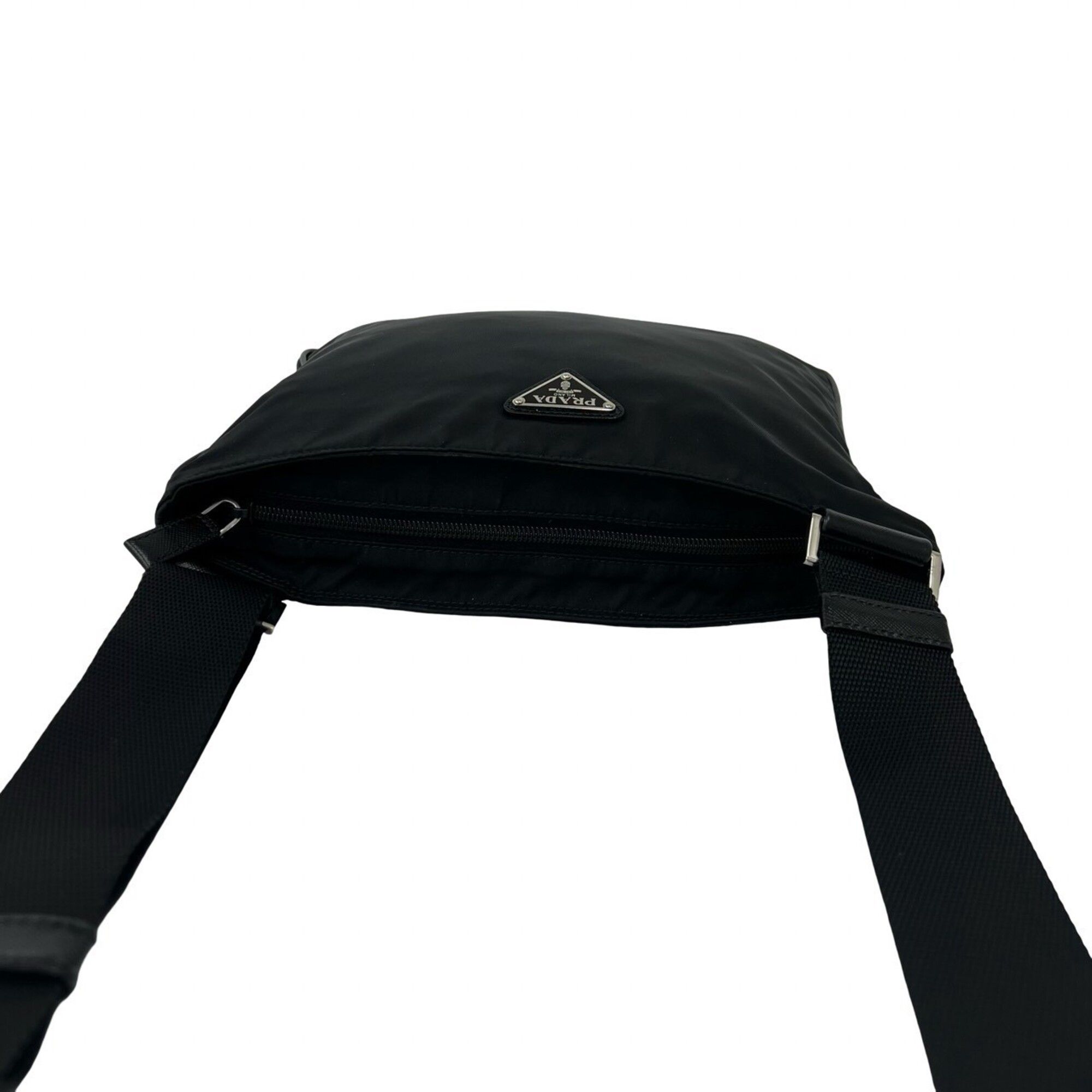Nylon Leather Shoulder Bag Tote Bag (Pre-Owned) - Prada - Modalova