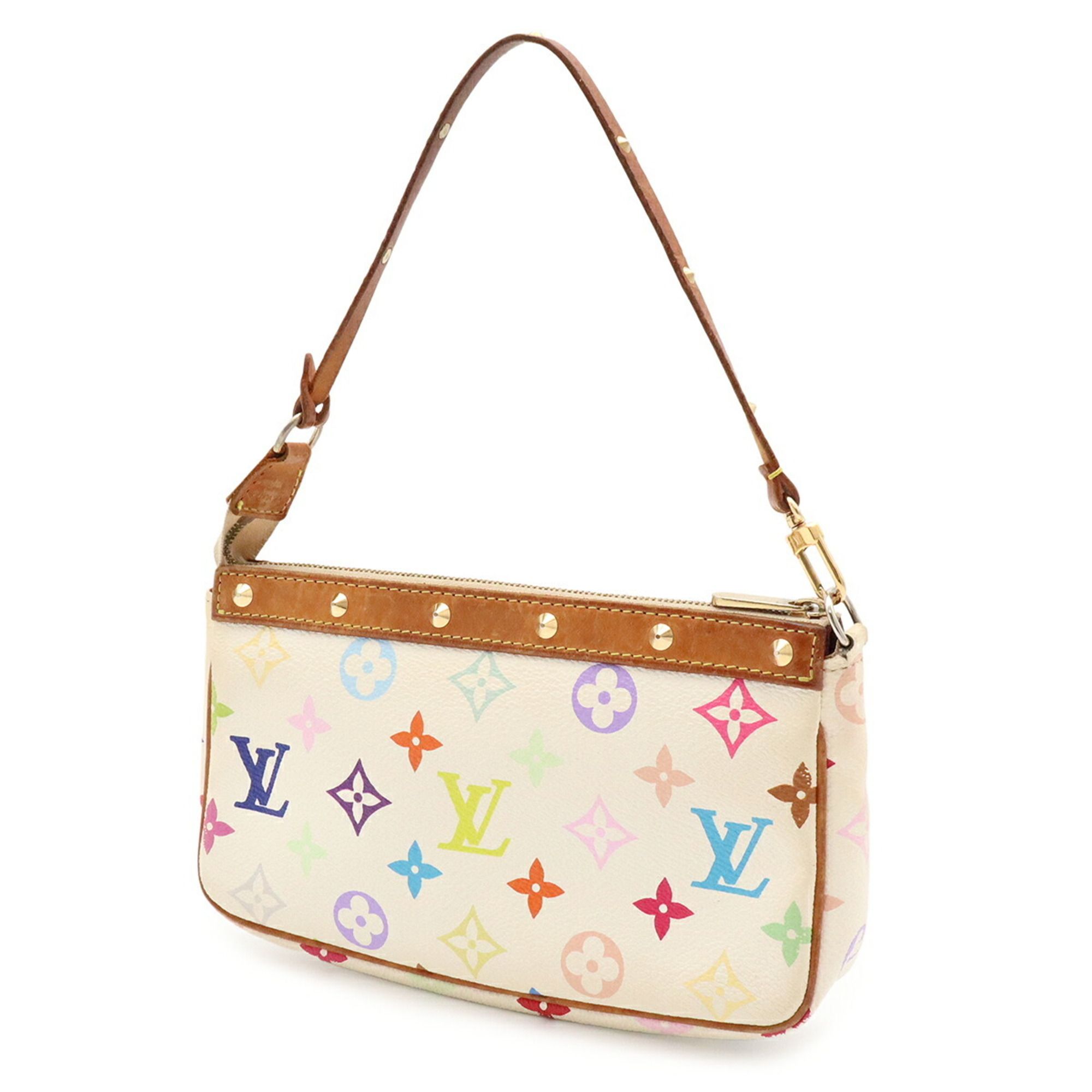 Monogram Multicolore Pvc Handbag Pochette (Pre-Owned) - Louis Vuitton - Modalova
