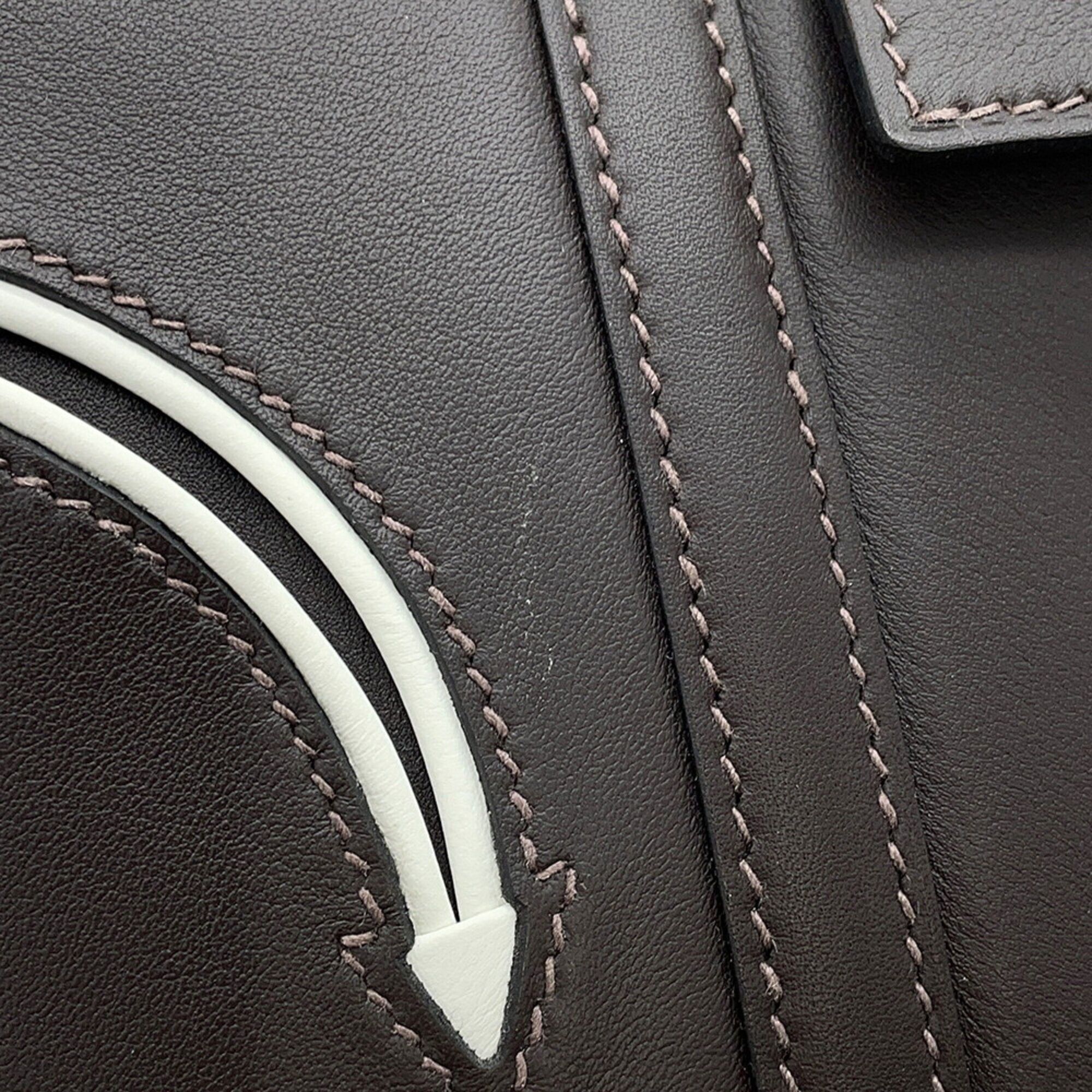 Swift Leather Felt Handbag (Pre-Owned) - Hermes - Modalova