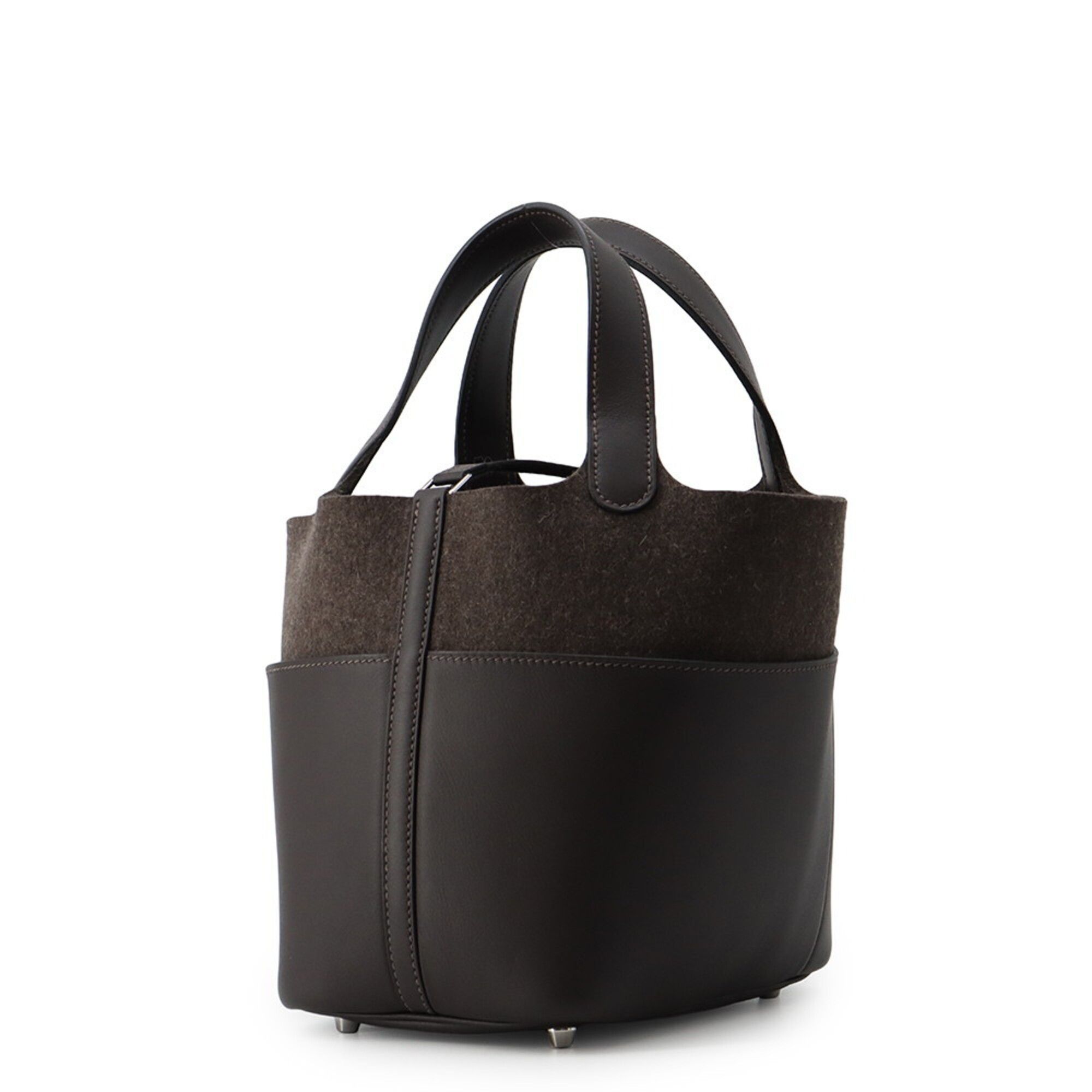 Swift Leather Felt Handbag (Pre-Owned) - Hermes - Modalova