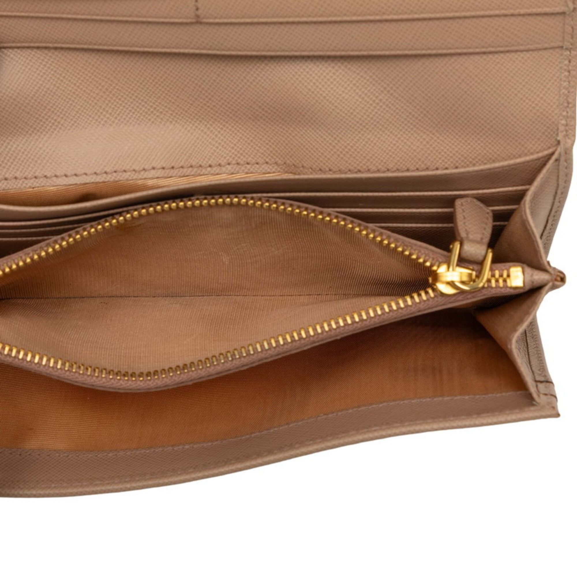 Leather Long Wallet (Bi-Fold) (Pre-Owned) - Prada - Modalova
