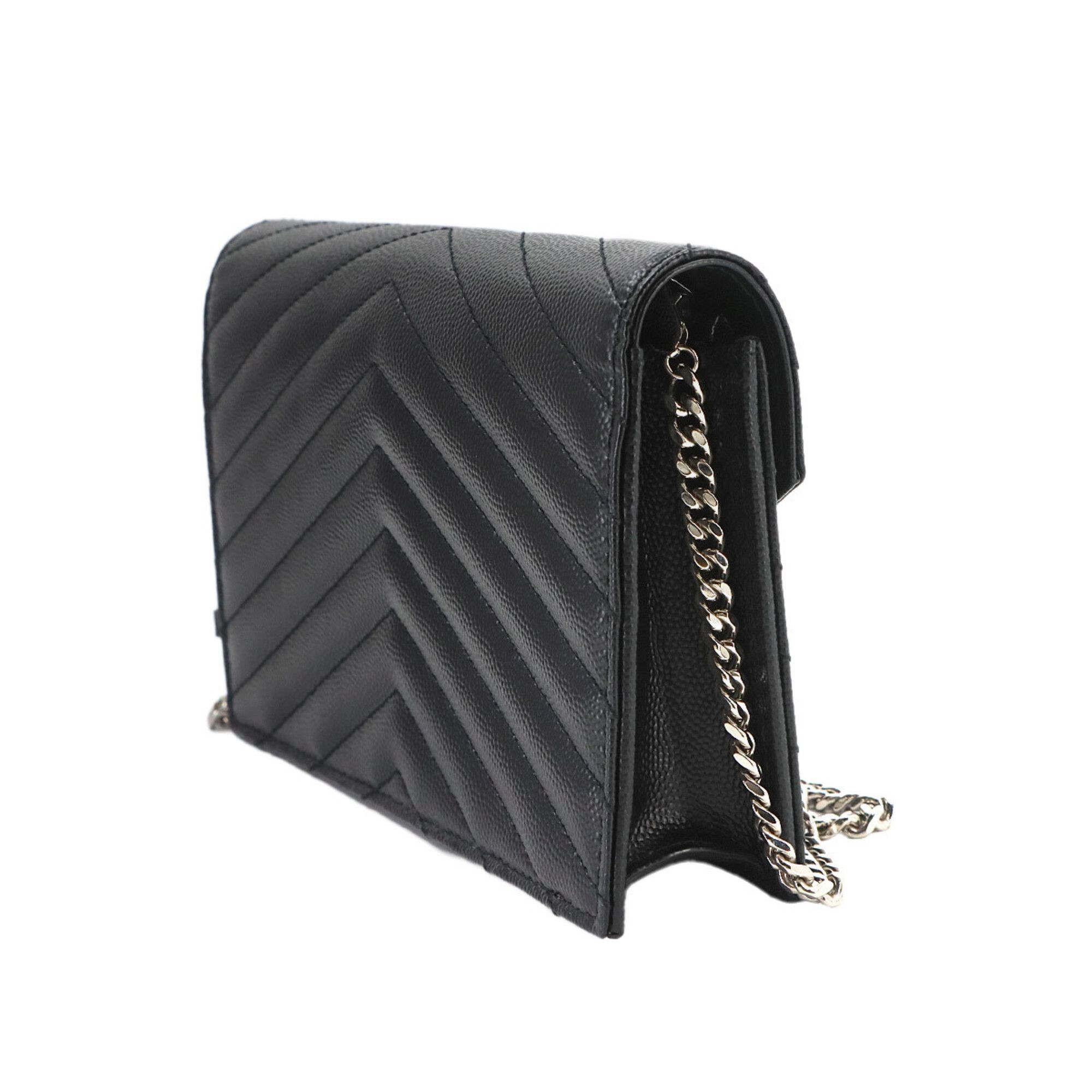 Leather Chain/Shoulder Wallet (Pre-Owned) - Saint Laurent - Modalova