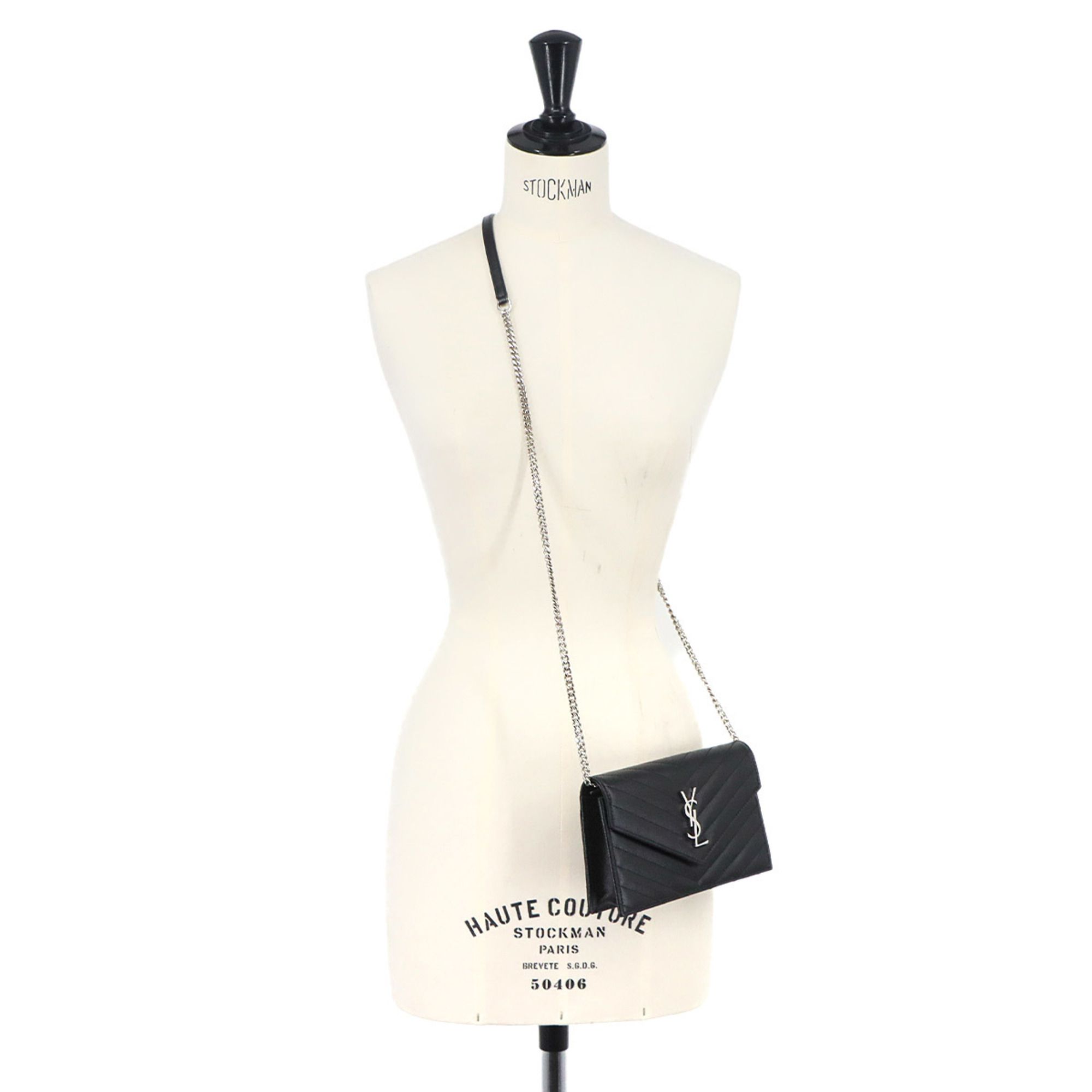 Leather Chain/Shoulder Wallet (Pre-Owned) - Saint Laurent - Modalova