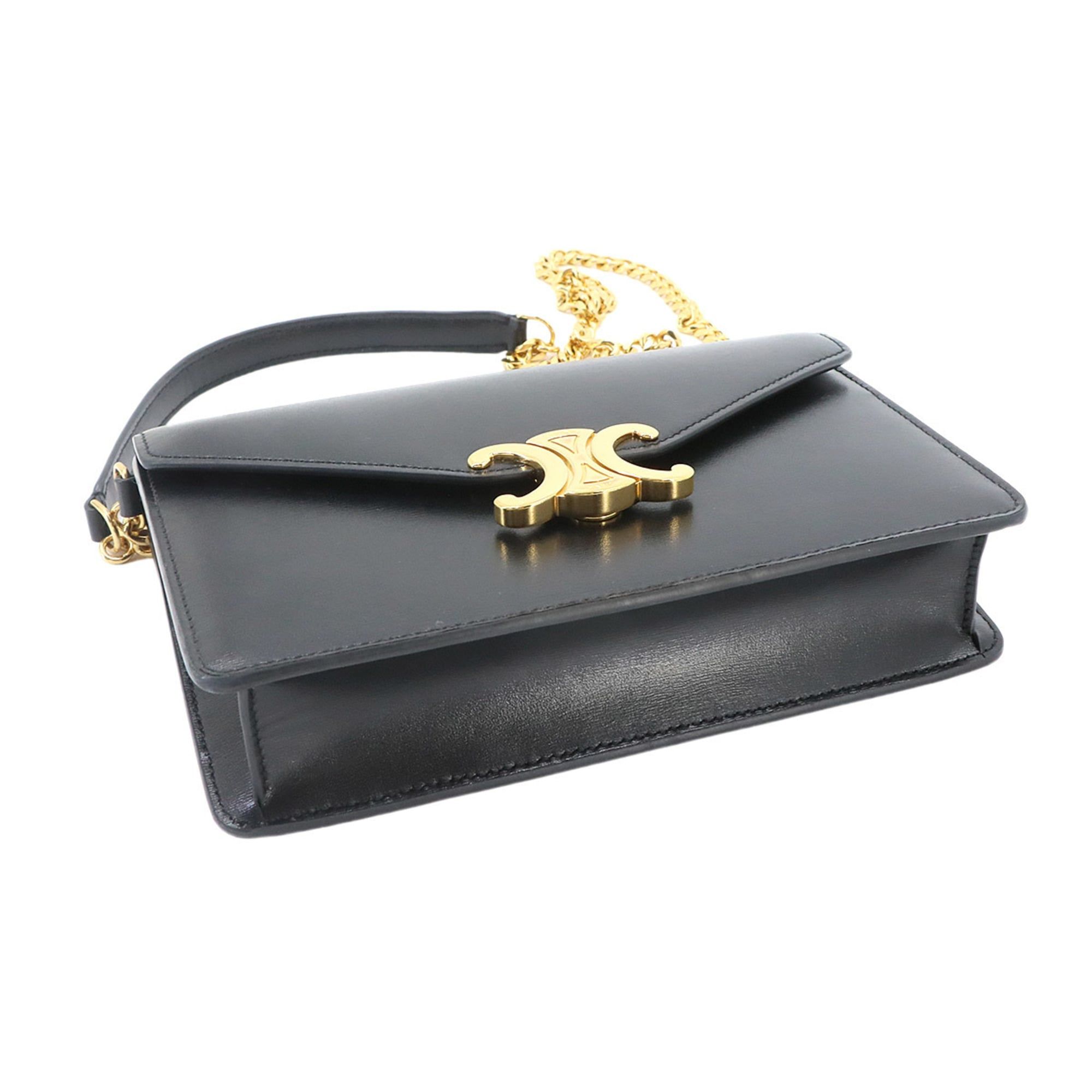 Leather Chain/Shoulder Wallet (Pre-Owned) - Celine - Modalova