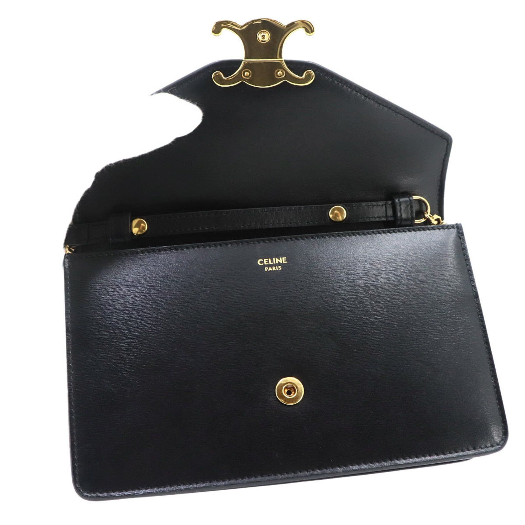 Leather Chain/Shoulder Wallet (Pre-Owned) - Celine - Modalova