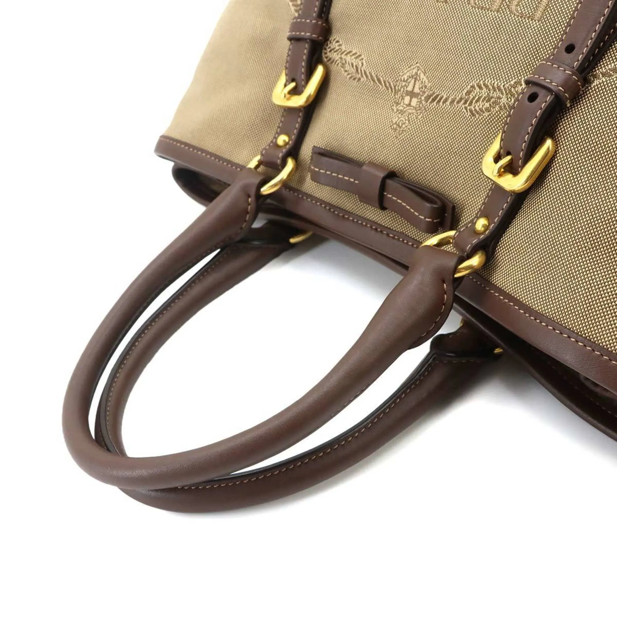 Canvas Leather Handbag (Pre-Owned) - Prada - Modalova