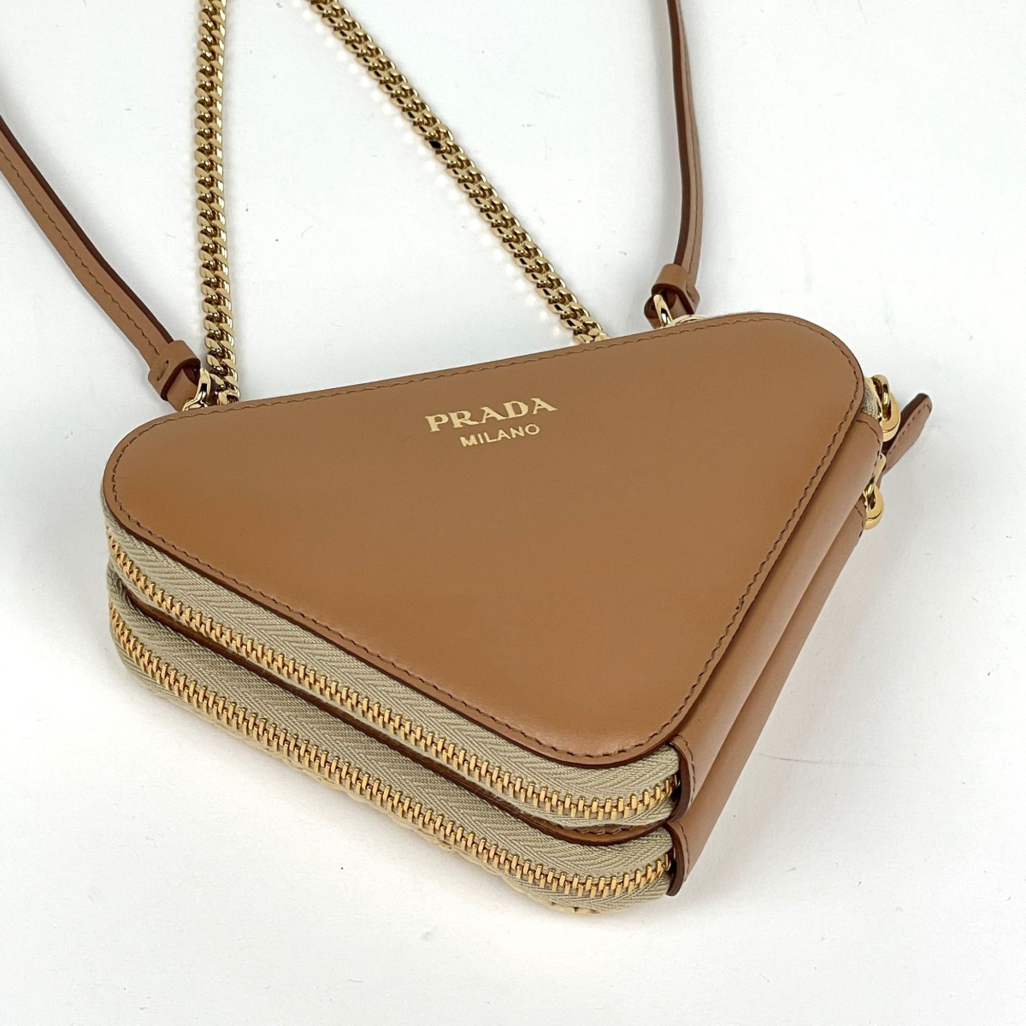 Raffia Leather Shoulder Bag (Pre-Owned) - Prada - Modalova