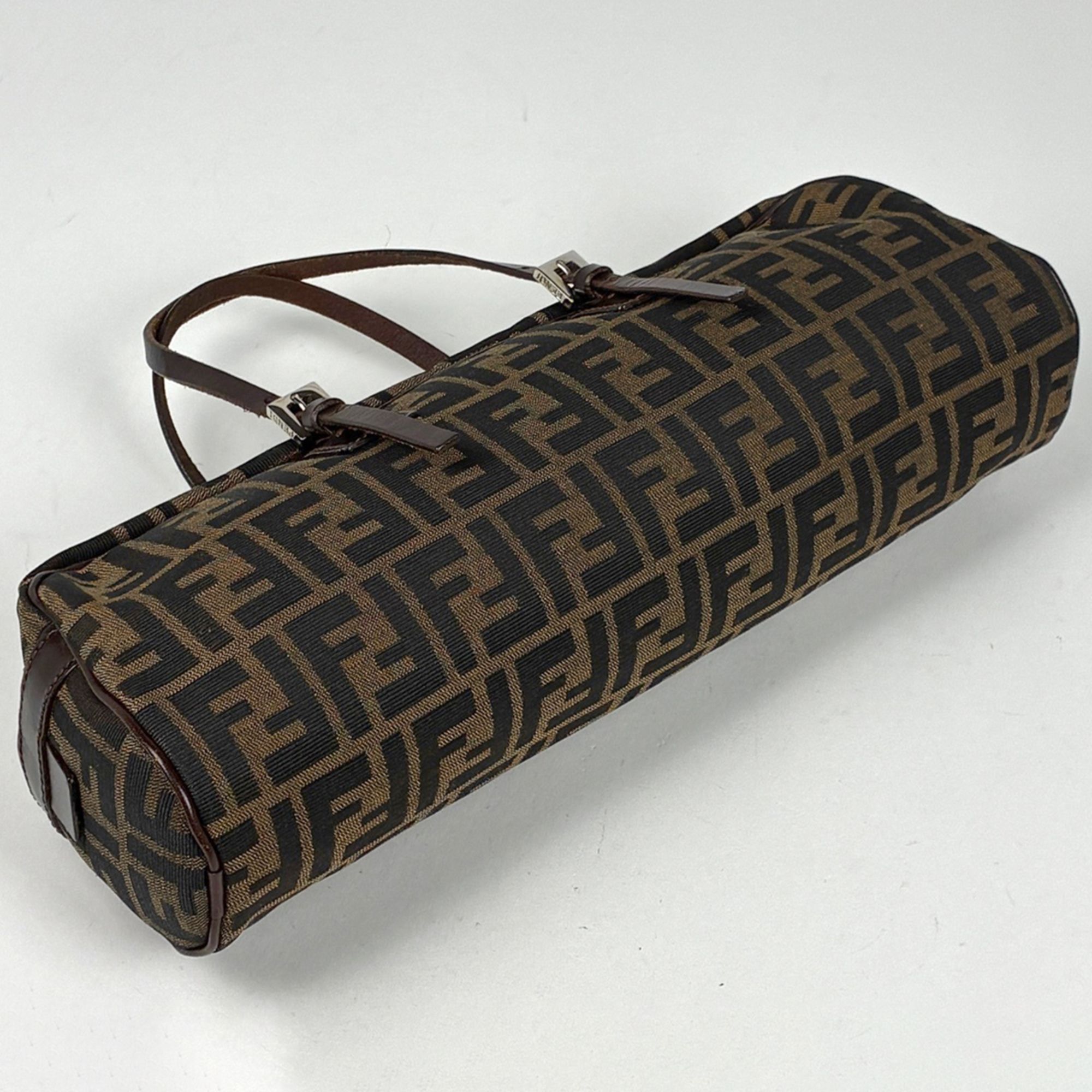 Zucca Canvas Leather Handbag (Pre-Owned) - Fendi - Modalova