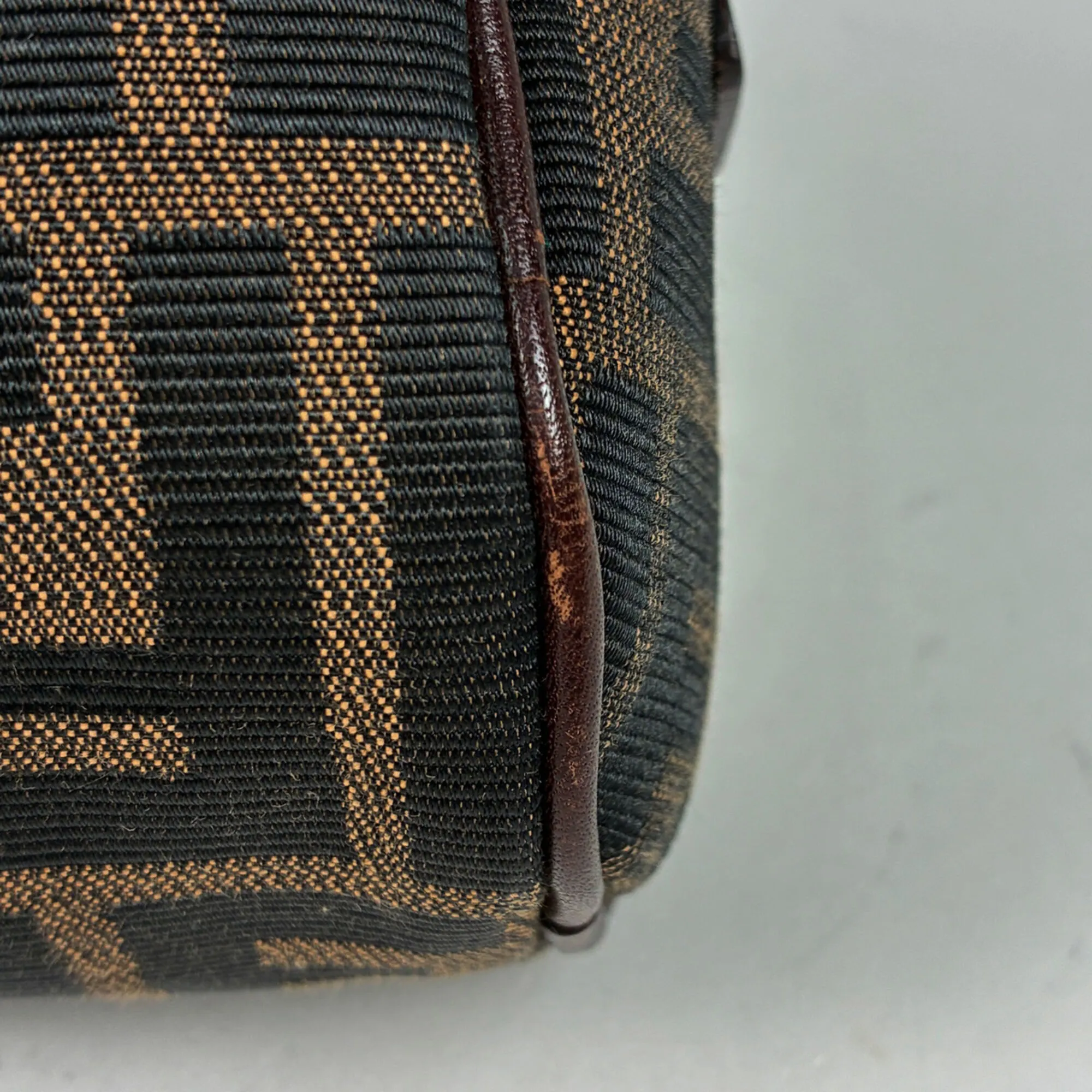 Zucca Canvas Leather Handbag (Pre-Owned) - Fendi - Modalova