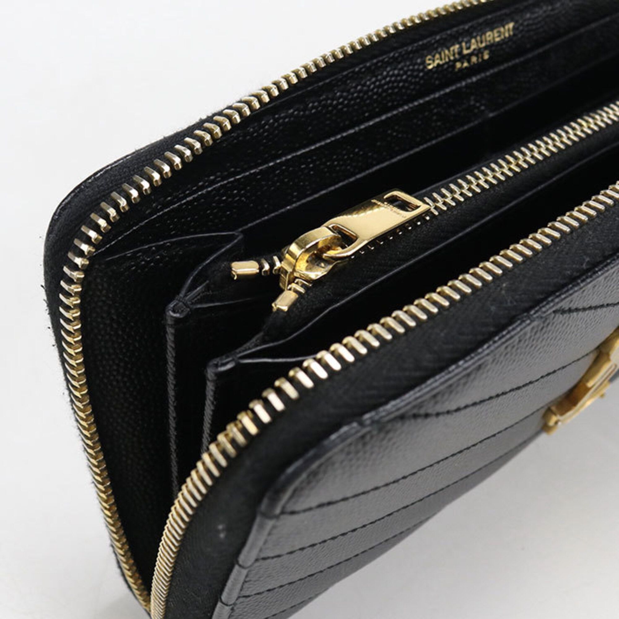 Leather Long Wallet (Bi-Fold) (Pre-Owned) - Saint Laurent - Modalova