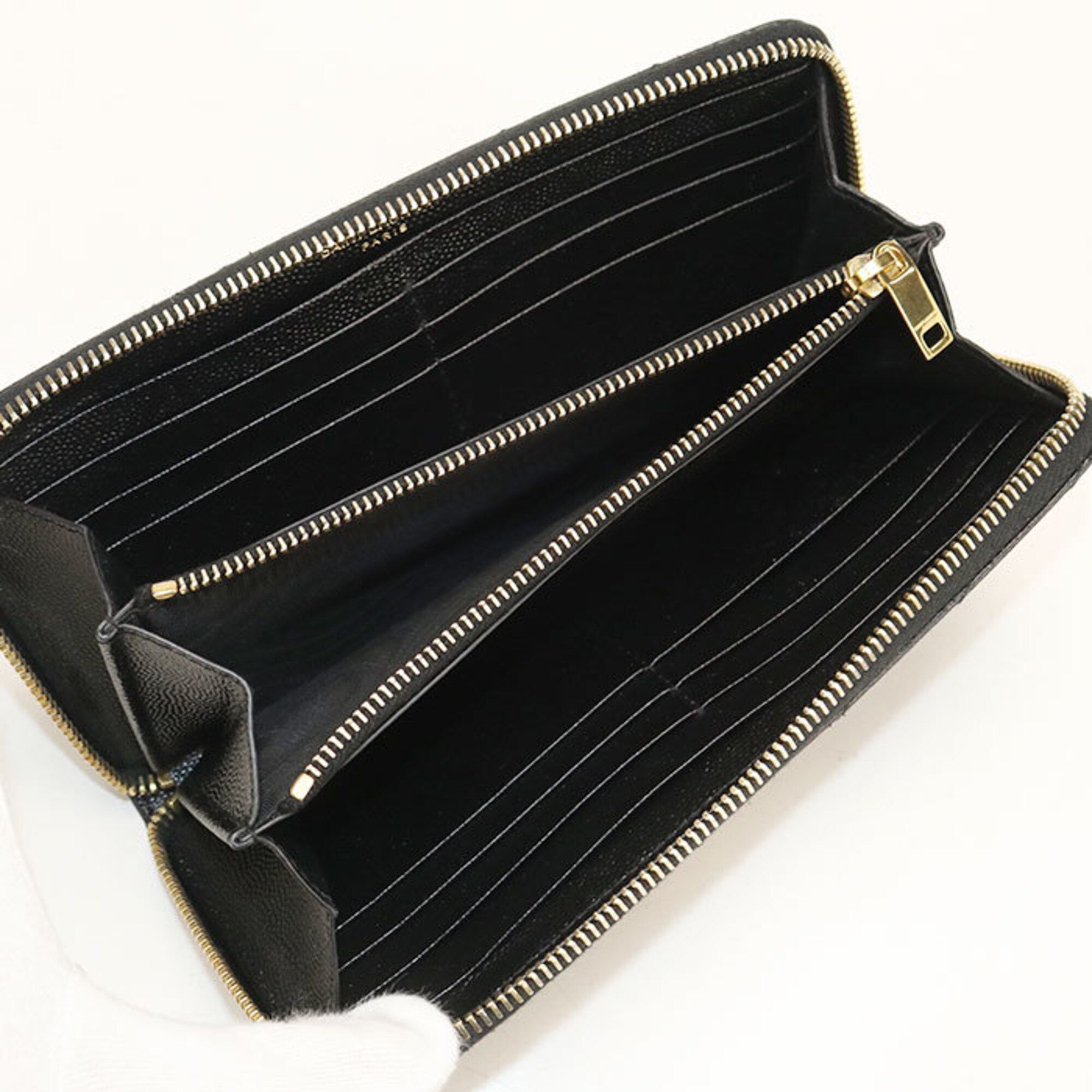 Leather Long Wallet (Bi-Fold) (Pre-Owned) - Saint Laurent - Modalova