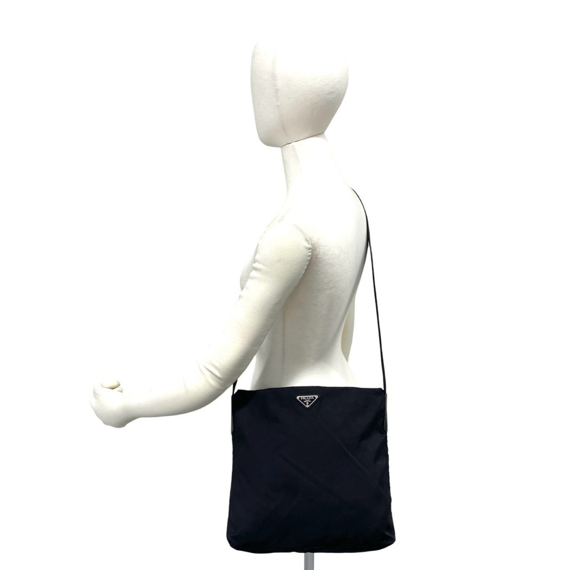 Nylon Leather Pochette Shoulder Bag (Pre-Owned) - Prada - Modalova