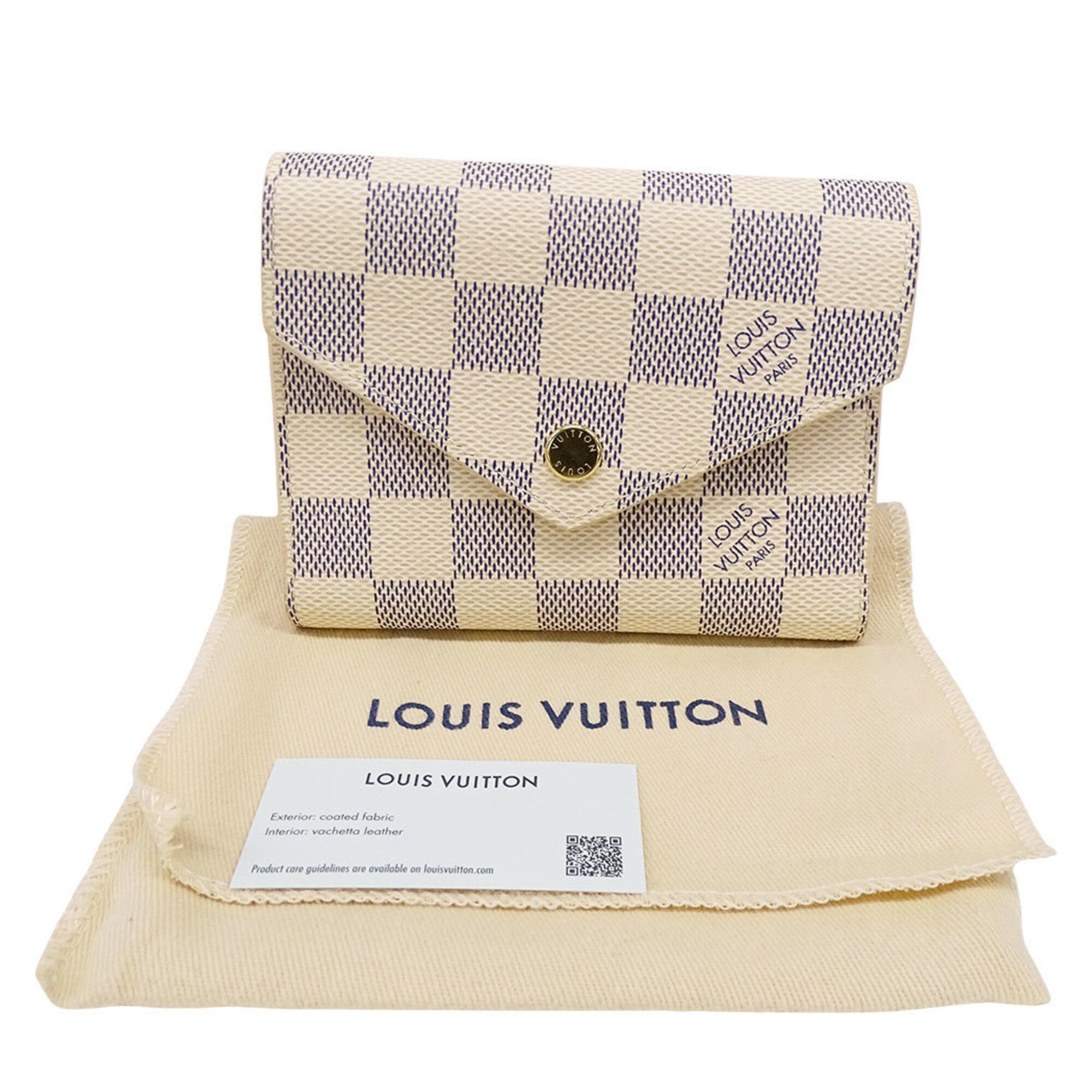 Damier Azur Wallet (Tri-Fold) (Pre-Owned) - Louis Vuitton - Modalova