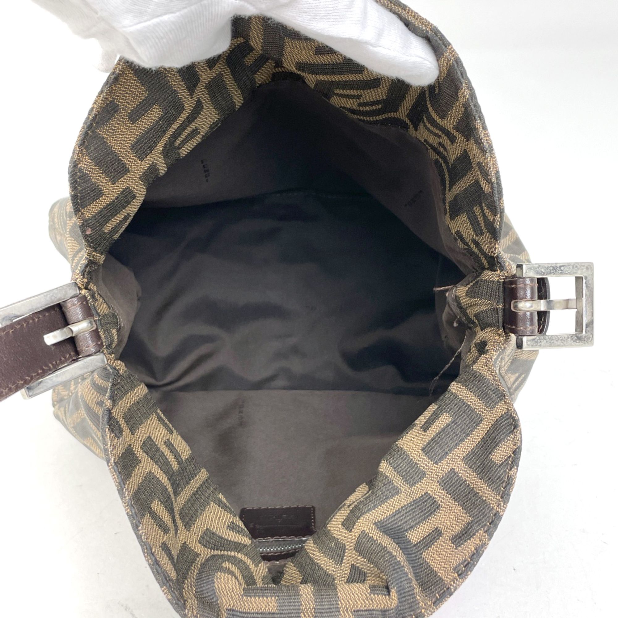 Zucca Canvas Leather Shoulder Bag (Pre-Owned) - Fendi - Modalova