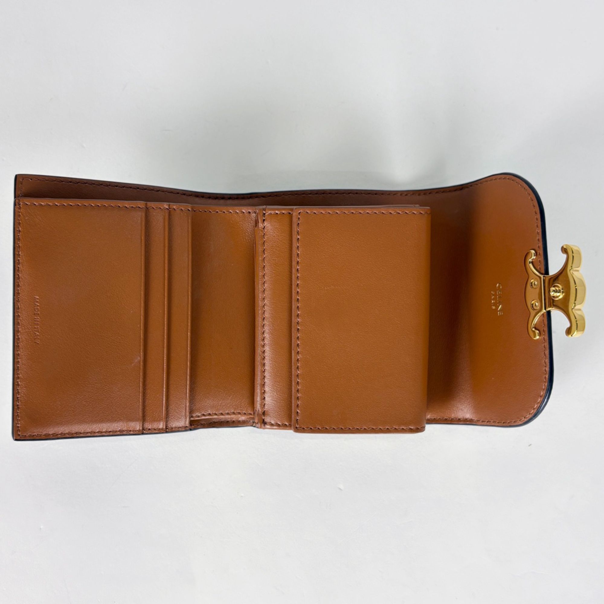 Coated Canvas Leather Wallet (Tri-Fold) (Pre-Owned) - Celine - Modalova