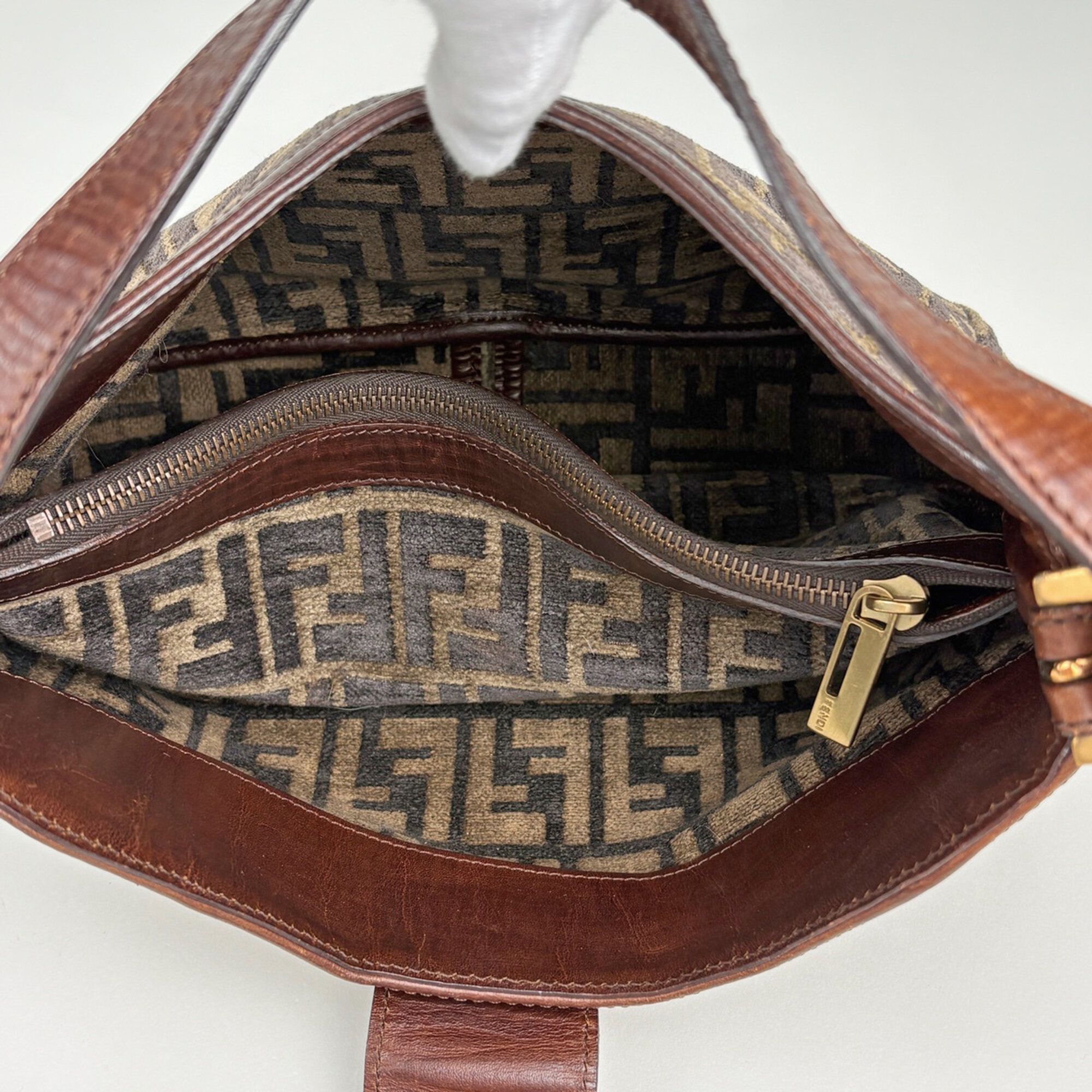 Fabric Leather Shoulder Bag (Pre-Owned) - Fendi - Modalova