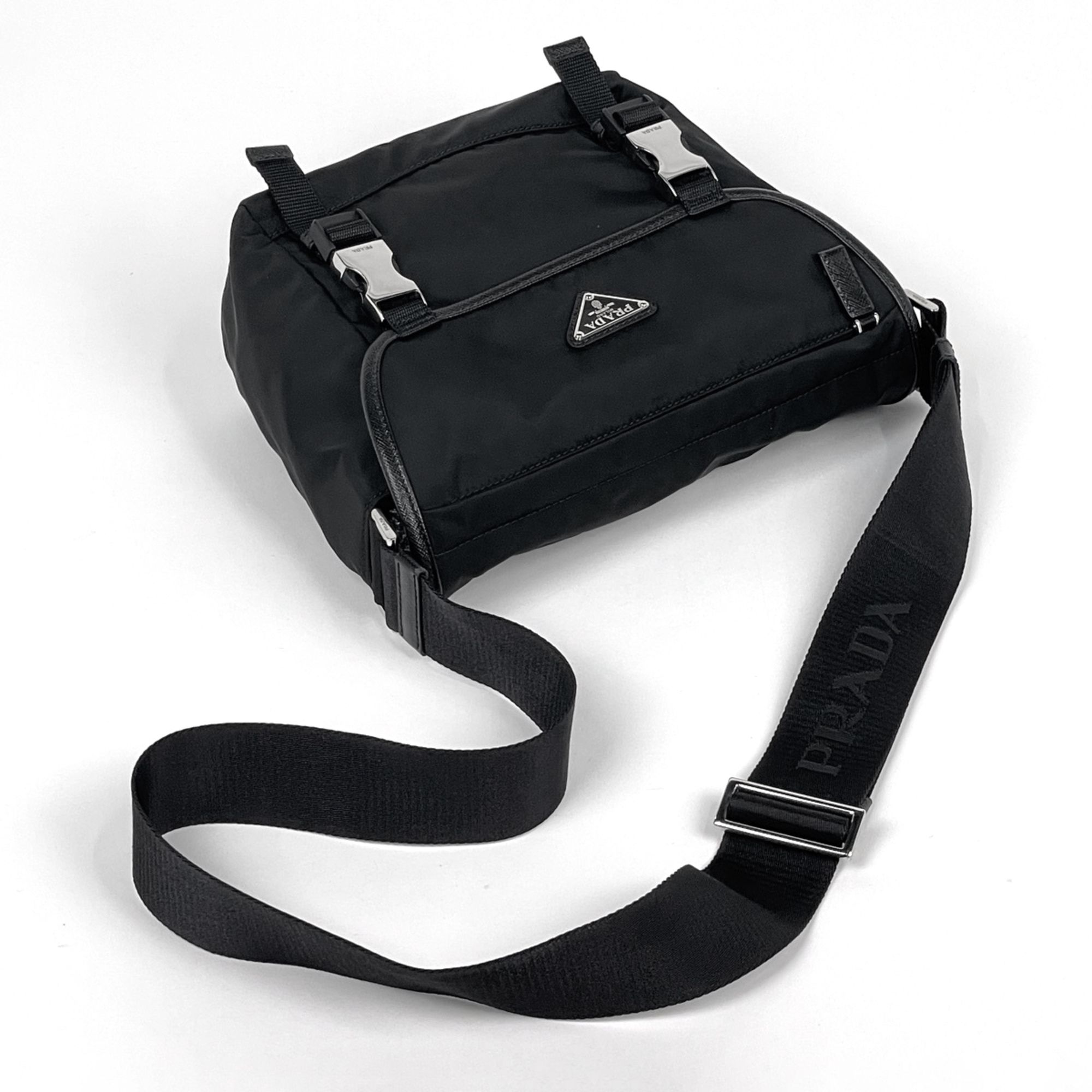 Nylon Leather Shoulder Bag (Pre-Owned) - Prada - Modalova
