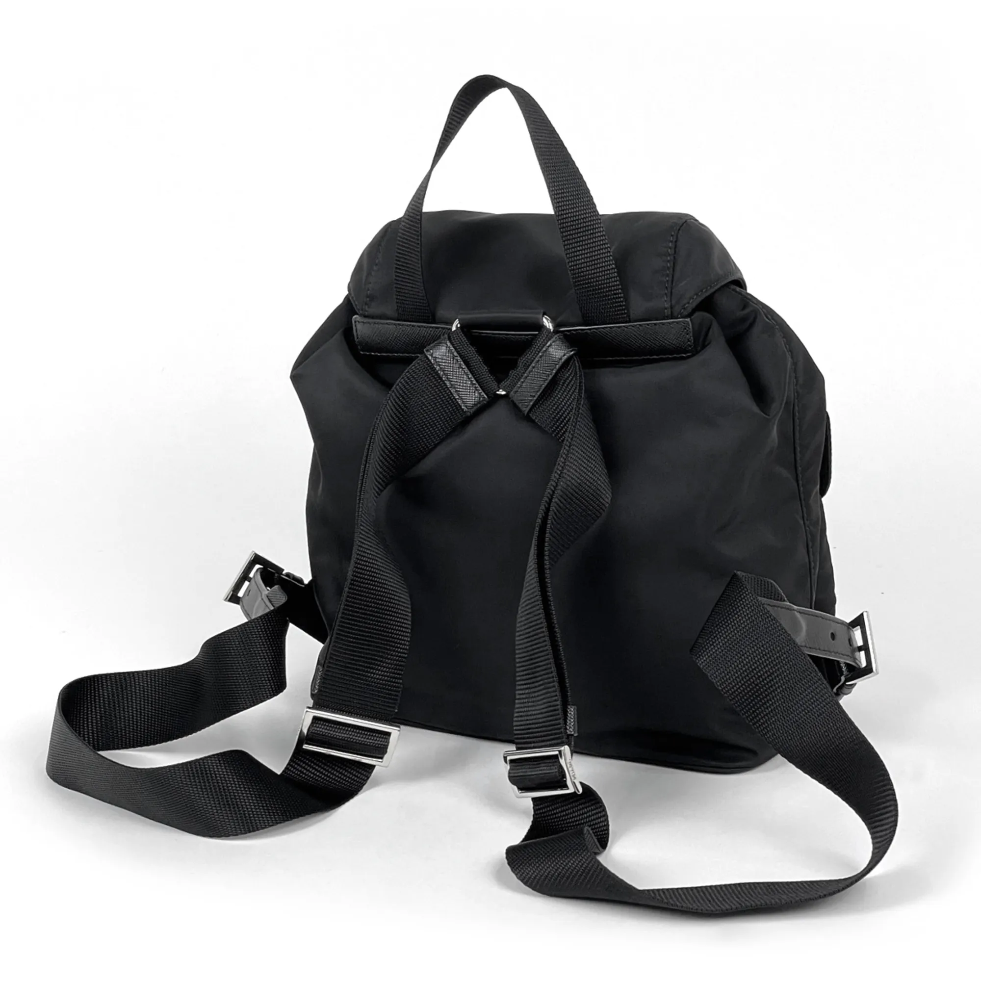Nylon Leather Backpack (Pre-Owned) - Prada - Modalova