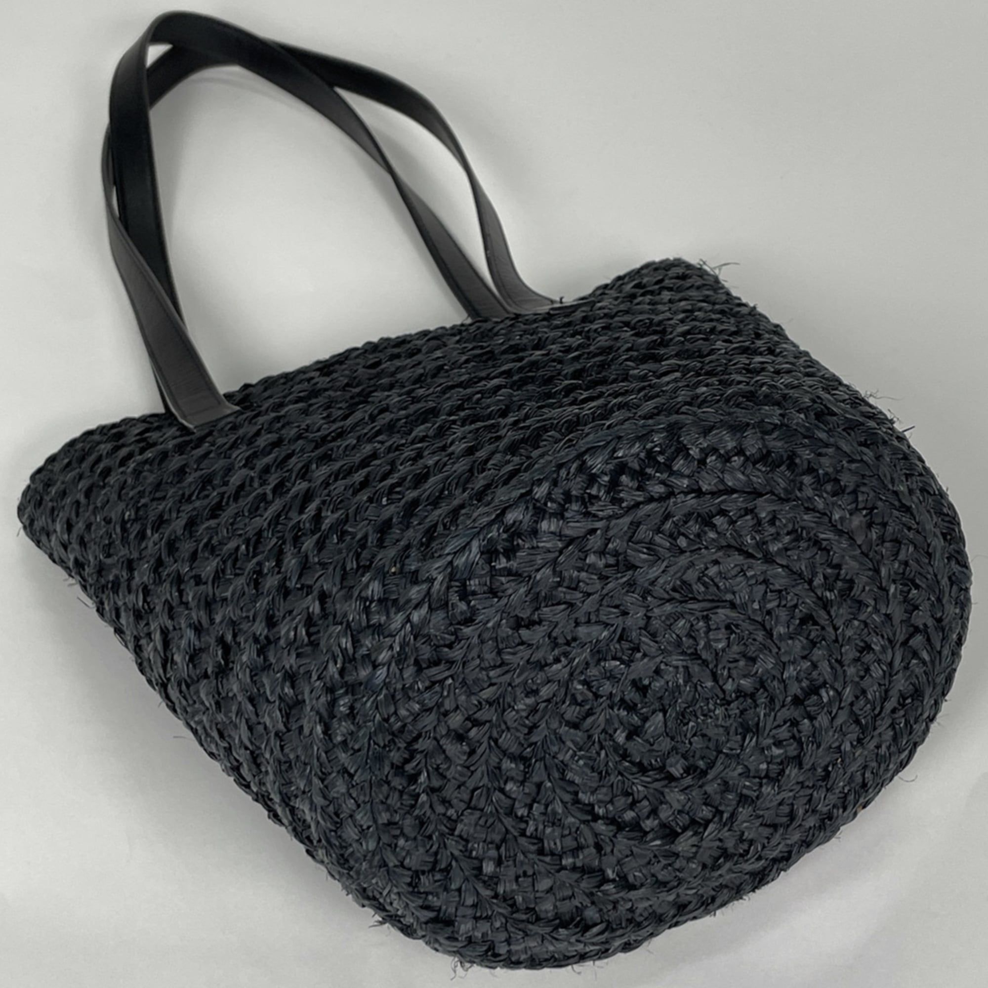 Raffia Leather Tote Bag (Pre-Owned) - Saint Laurent - Modalova