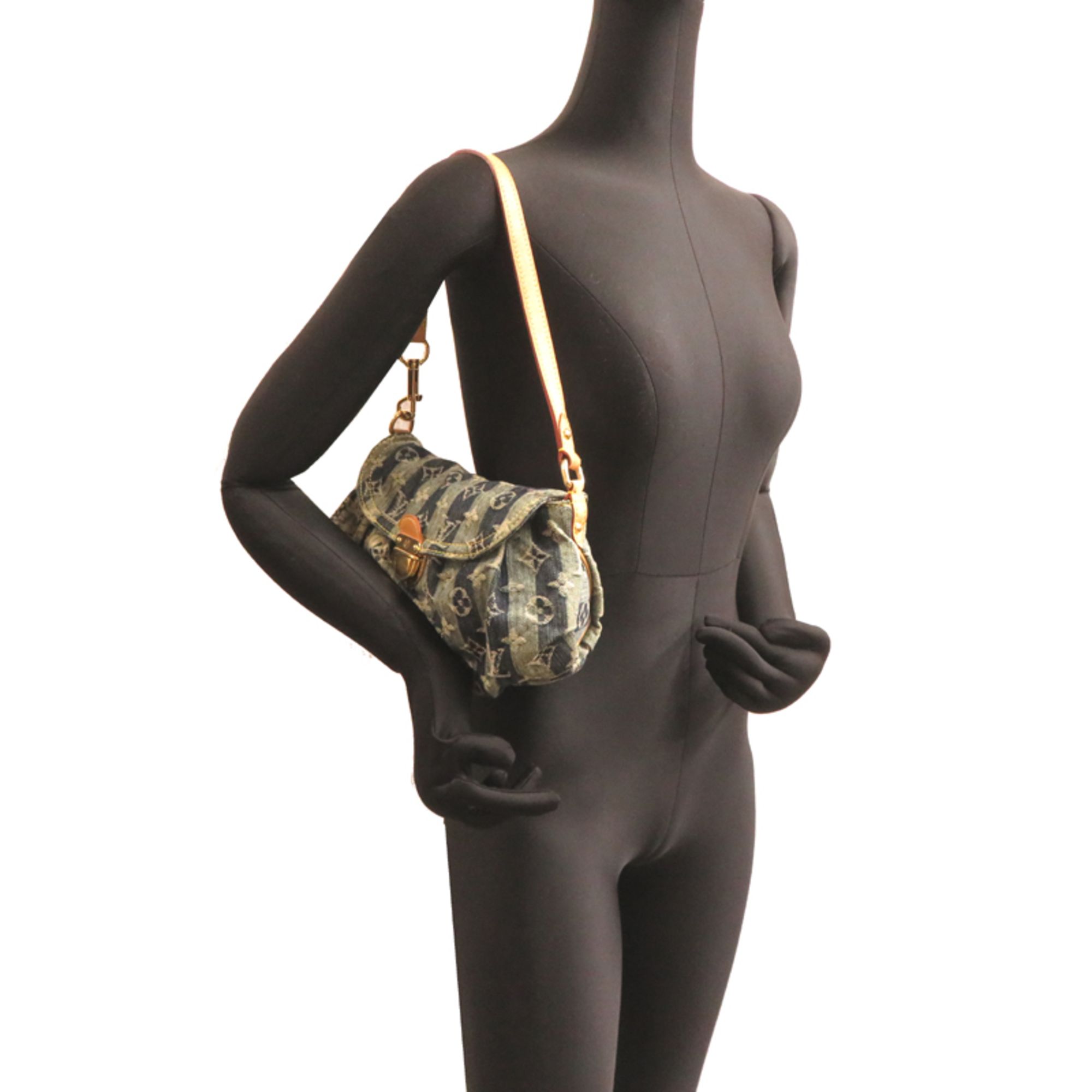 Monogram Denim Shoulder Bag (Pre-Owned) - Louis Vuitton - Modalova