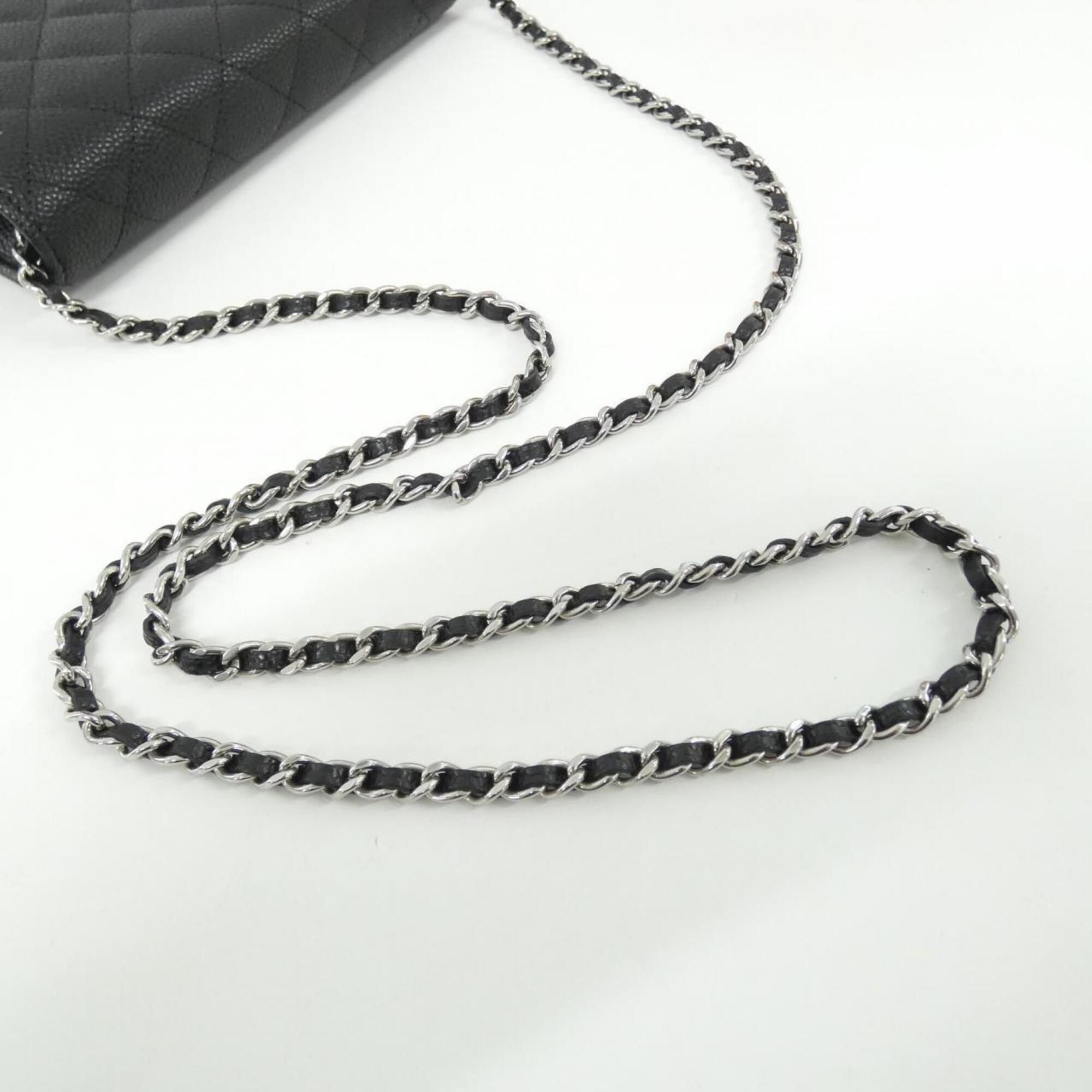 Grained Calfskin Chain/Shoulder Wallet (Pre-Owned) - Chanel - Modalova