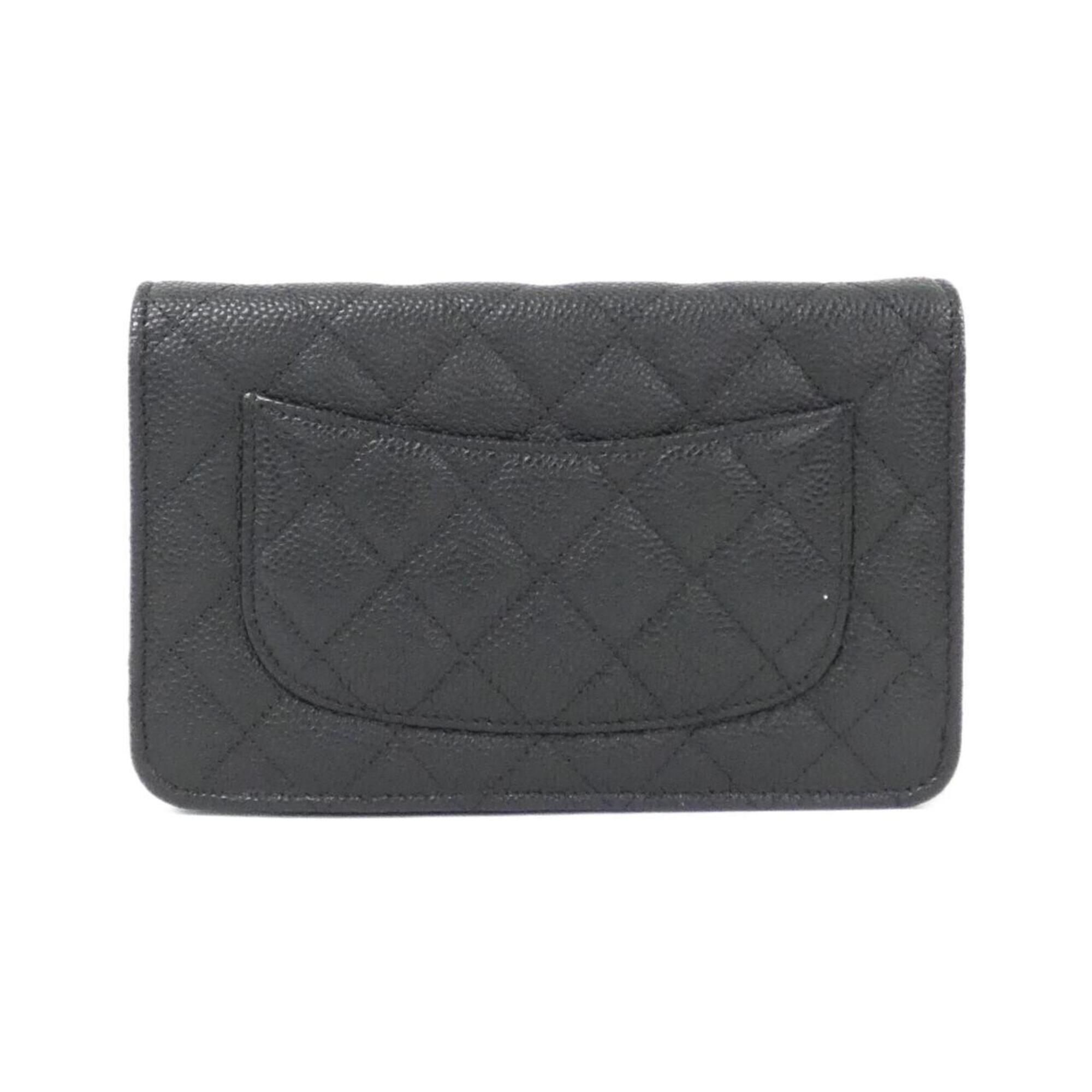 Grained Calfskin Chain/Shoulder Wallet (Pre-Owned) - Chanel - Modalova