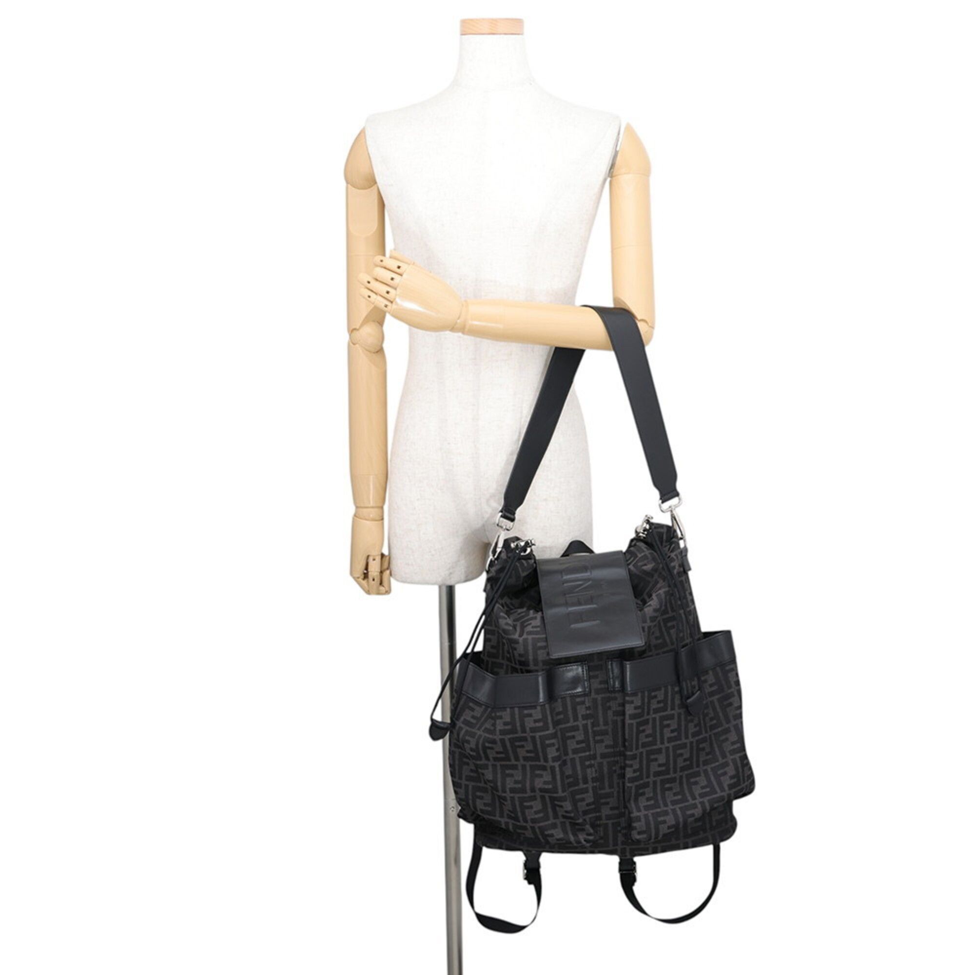Jacquard Leather Backpack (Pre-Owned) - Fendi - Modalova