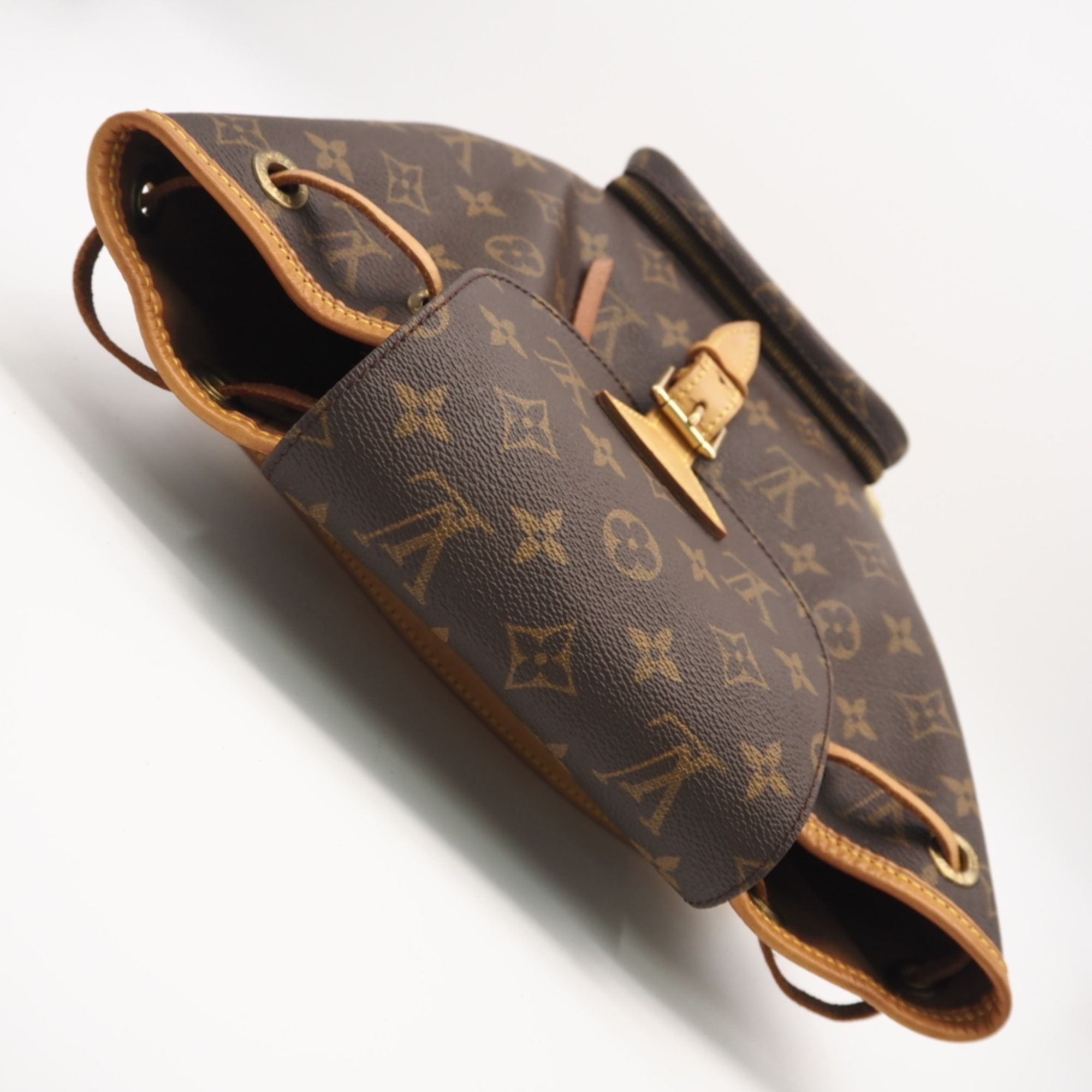 Monogram Coated Canvas Leather Backpack (Pre-Owned) - Louis Vuitton - Modalova