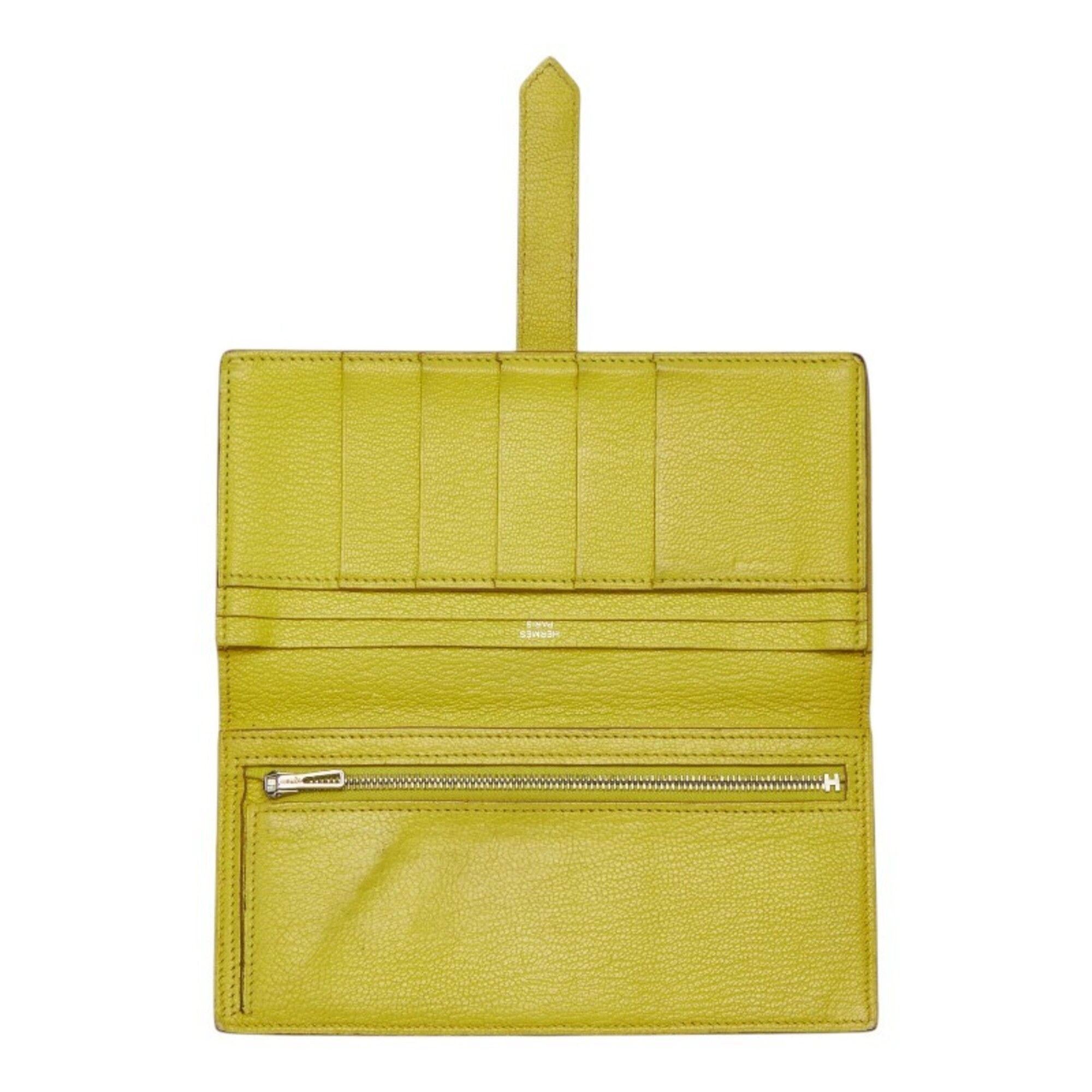 Chevre Leather Long Wallet (Bi-Fold) (Pre-Owned) - Hermes - Modalova