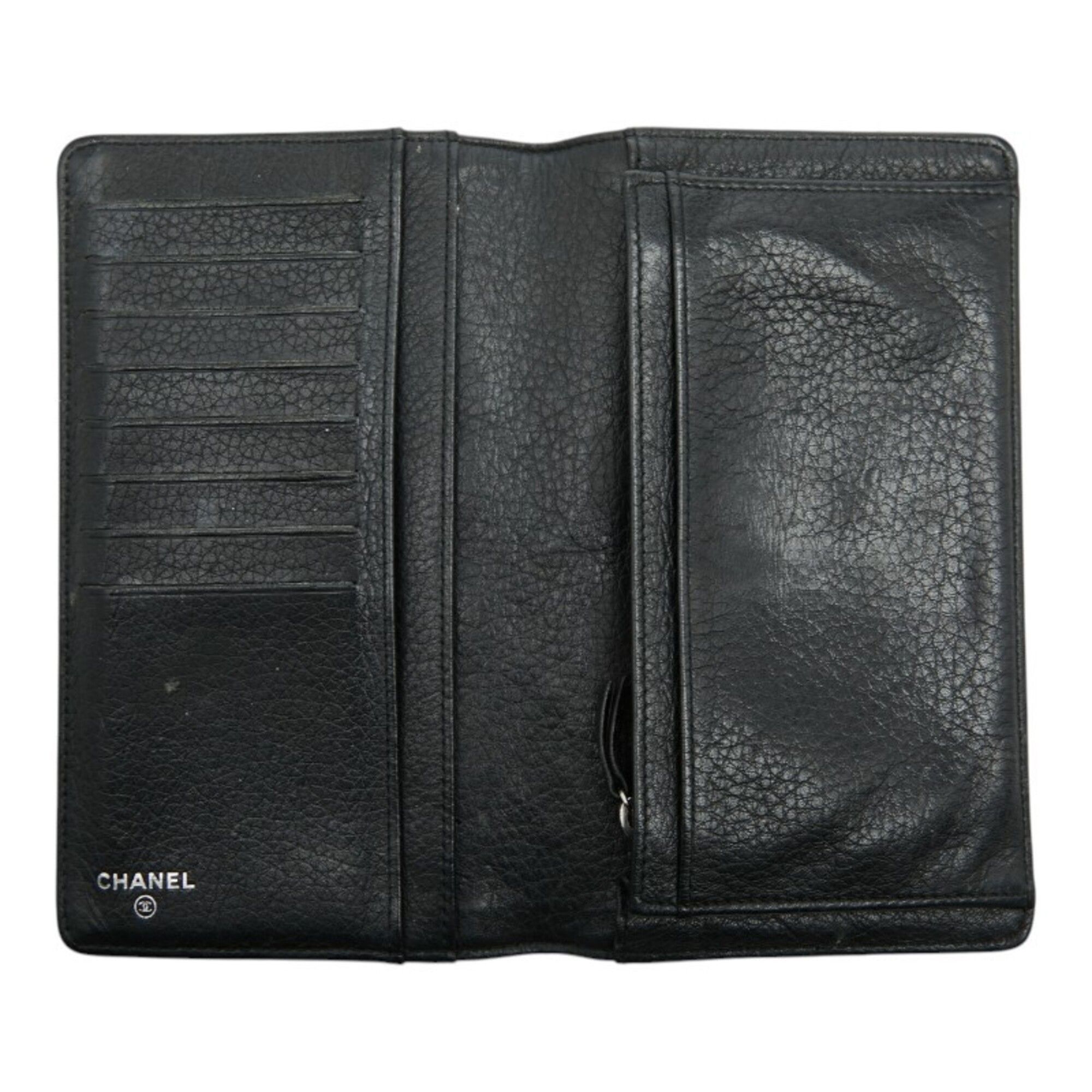 Leather Long Wallet (Bi-Fold) (Pre-Owned) - Chanel - Modalova