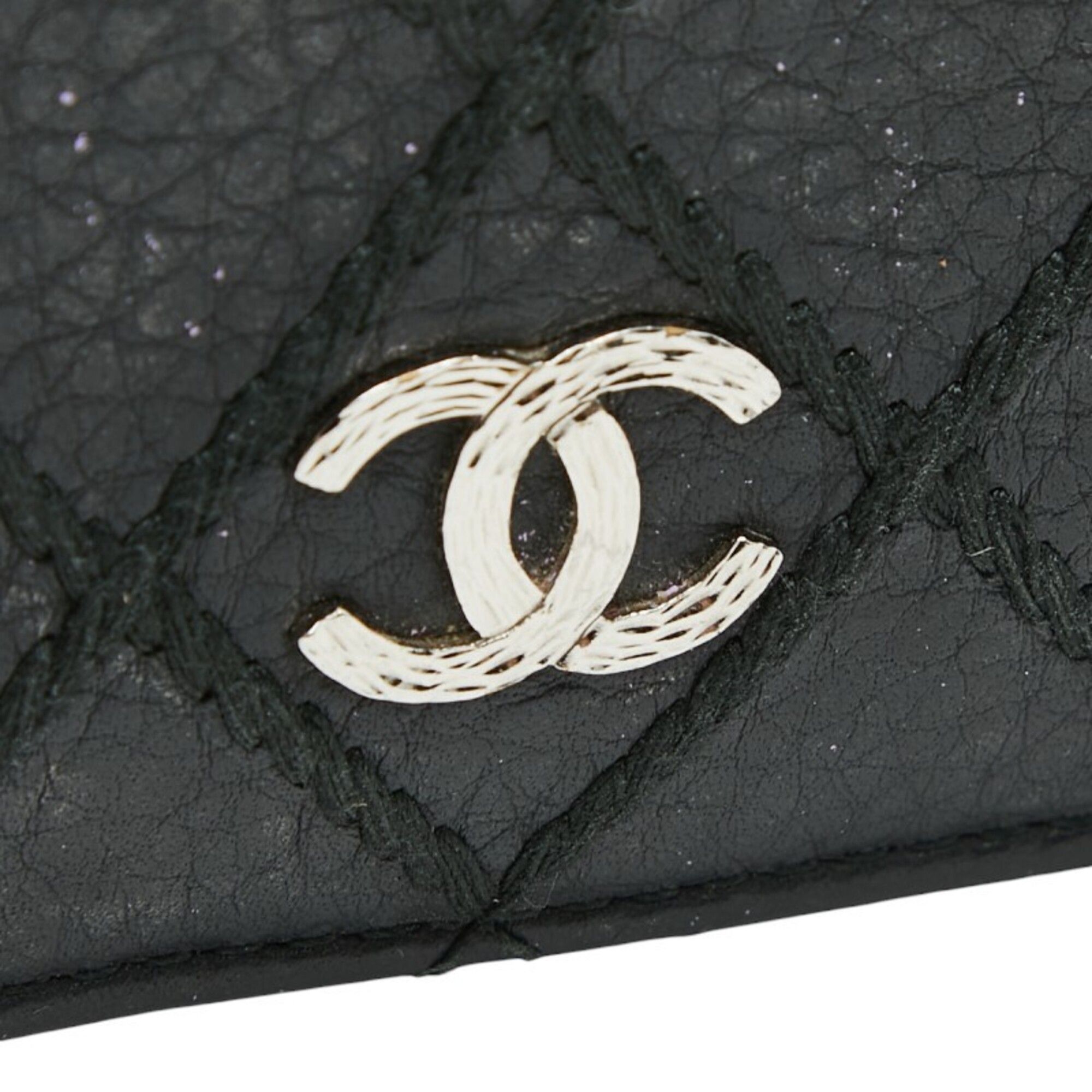 Leather Long Wallet (Bi-Fold) (Pre-Owned) - Chanel - Modalova