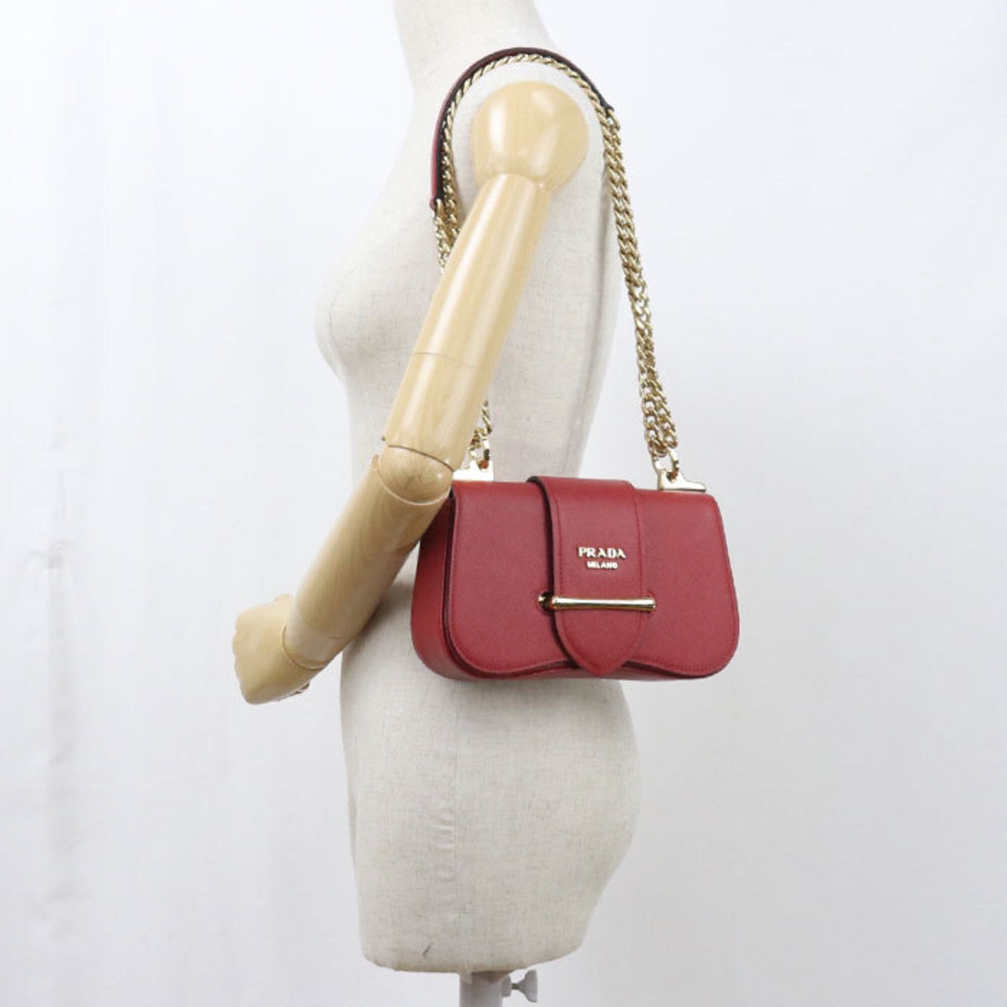 Leather Shoulder Bag (Pre-Owned) - Prada - Modalova