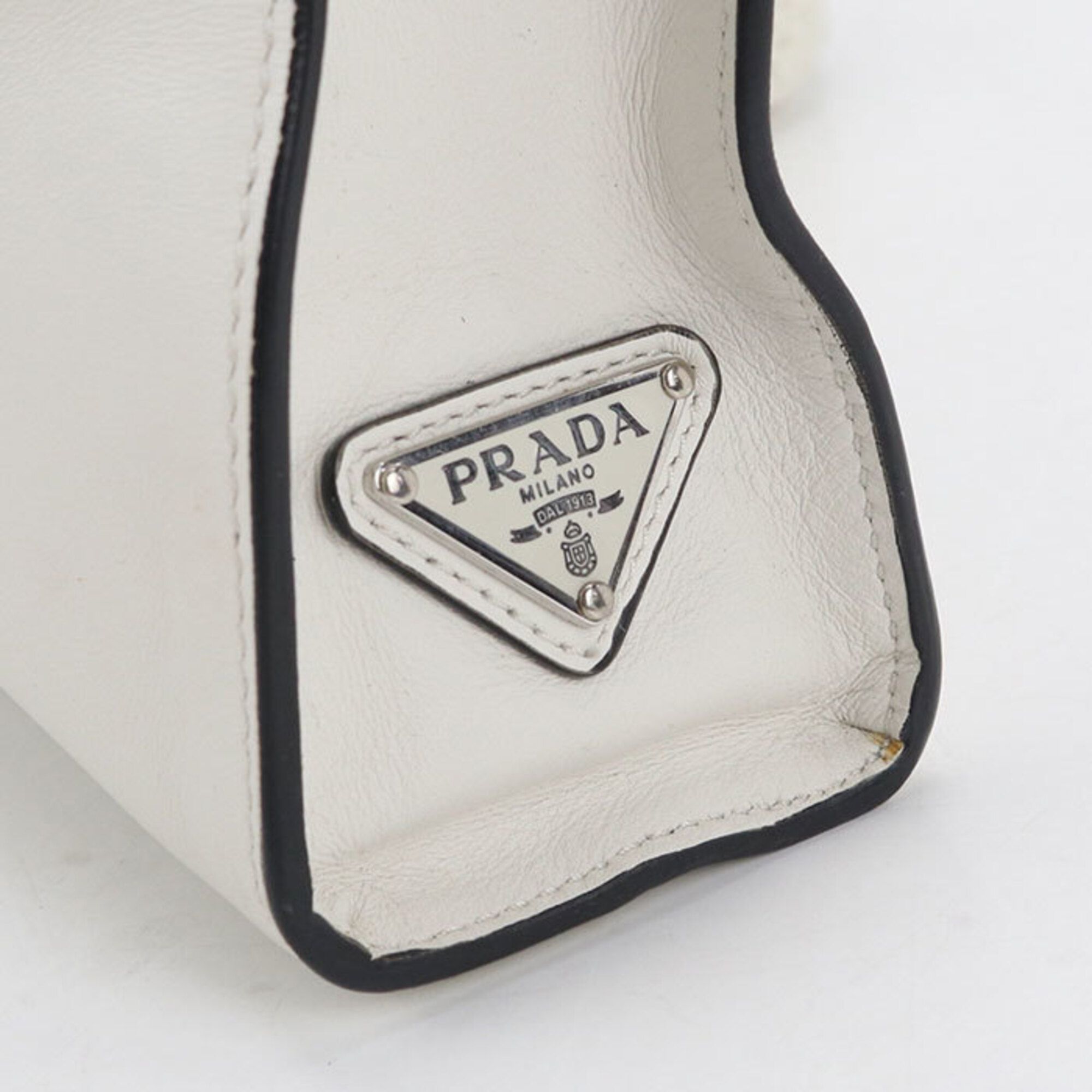 Leather Tote Bag (Pre-Owned) - Prada - Modalova