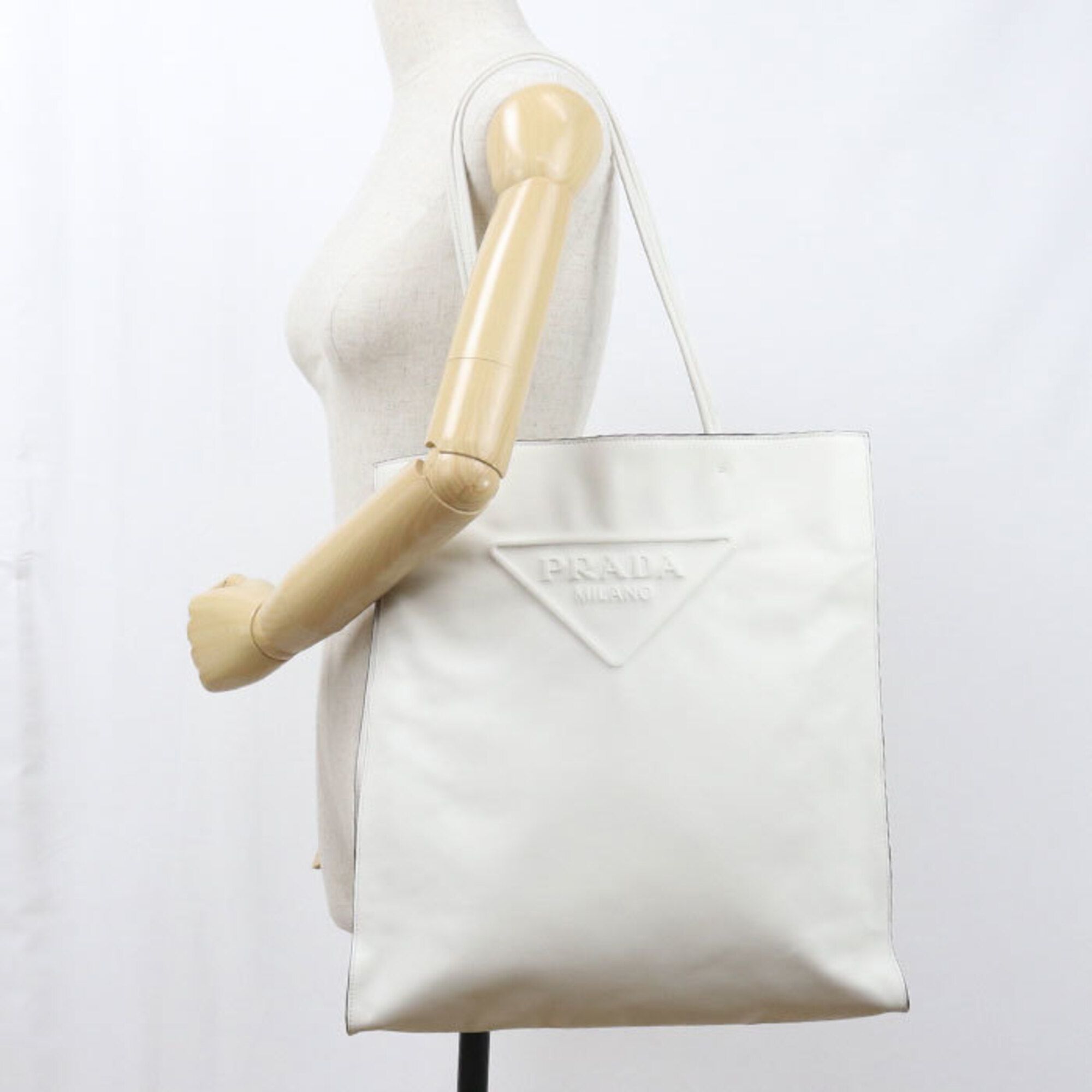 Leather Tote Bag (Pre-Owned) - Prada - Modalova