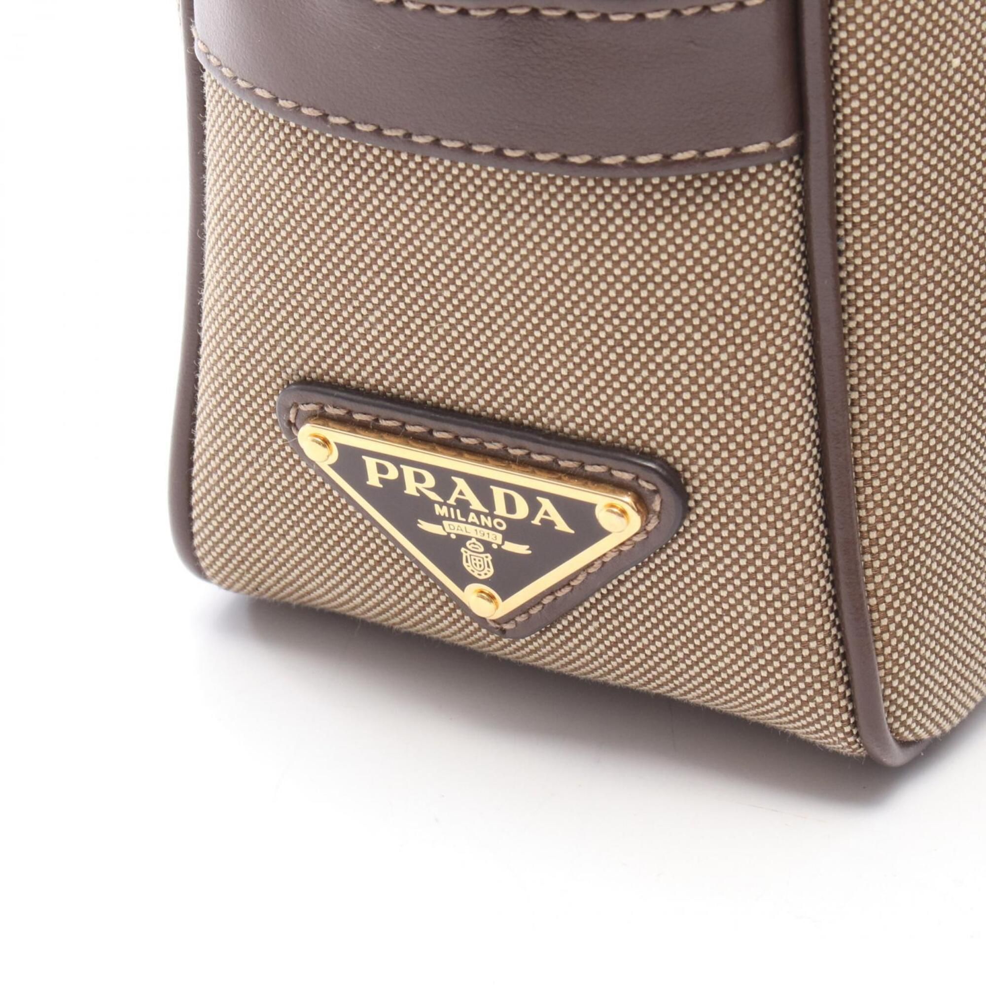 Canvas Leather Handbag Shoulder Bag (Pre-Owned) - Prada - Modalova