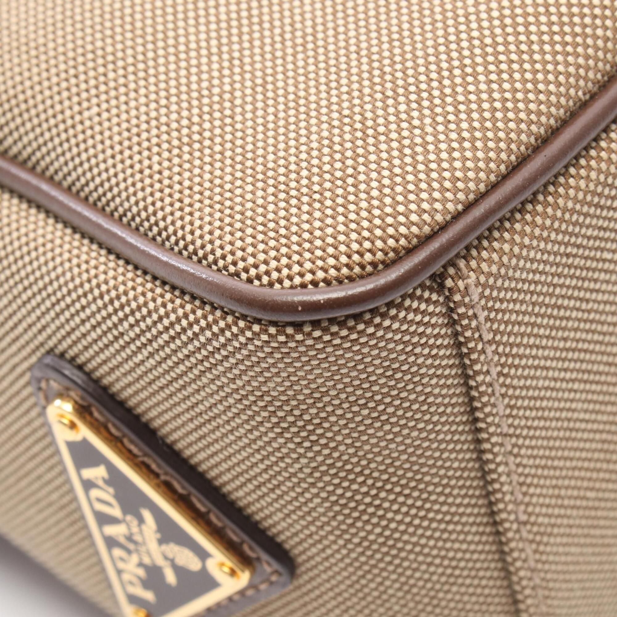 Canvas Leather Handbag Shoulder Bag (Pre-Owned) - Prada - Modalova