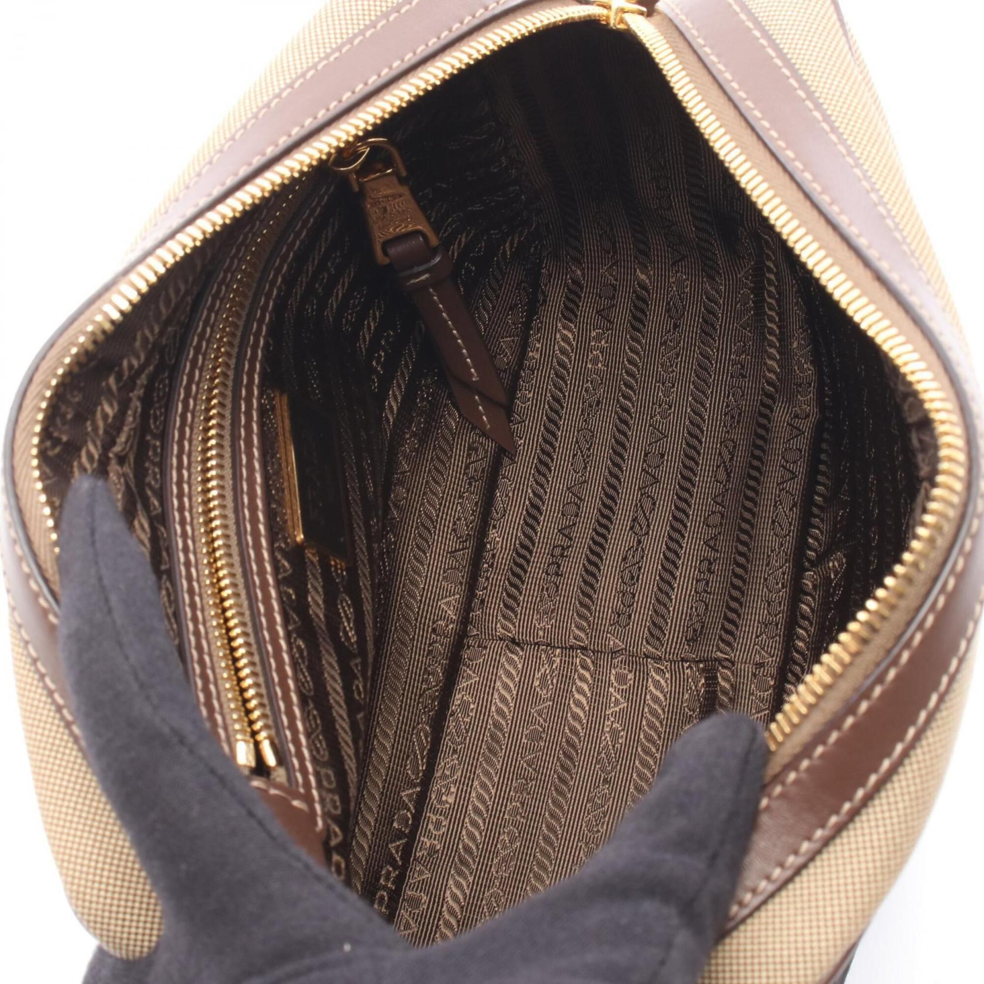 Canvas Leather Handbag Shoulder Bag (Pre-Owned) - Prada - Modalova