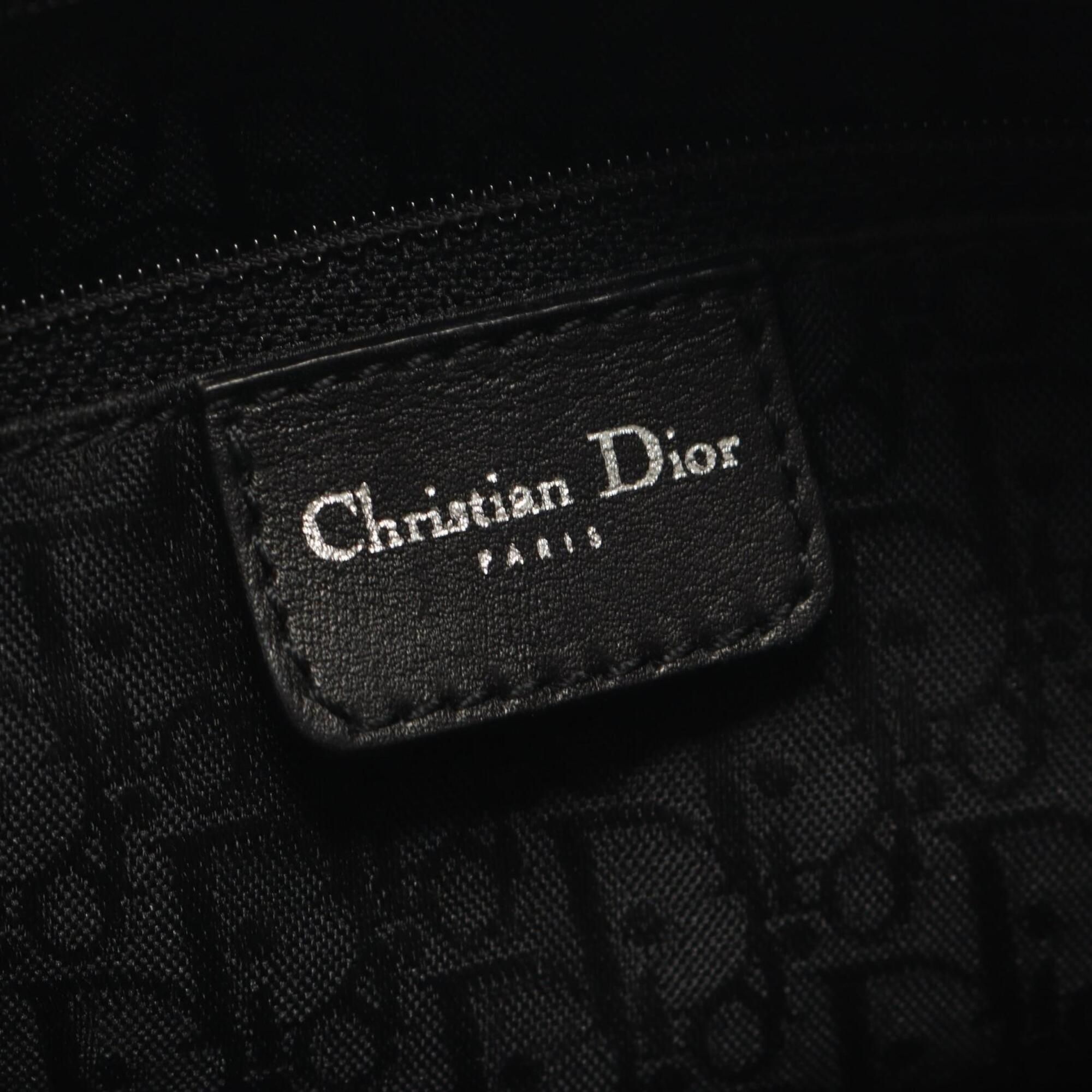 Leather Nylon Canvas Handbag (Pre-Owned) - Christian Dior - Modalova