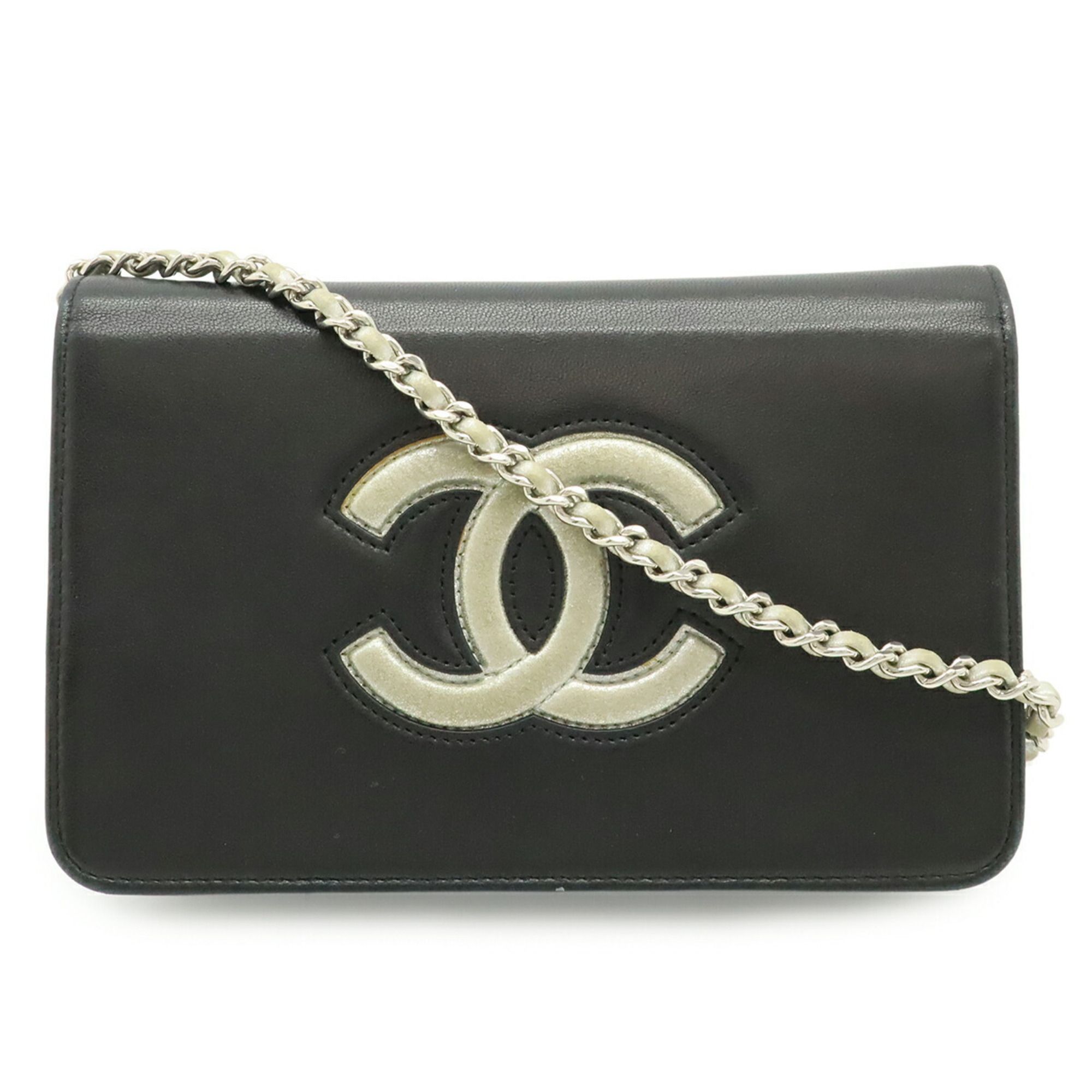 Leather Chain/Shoulder Wallet (Pre-Owned) - Chanel - Modalova