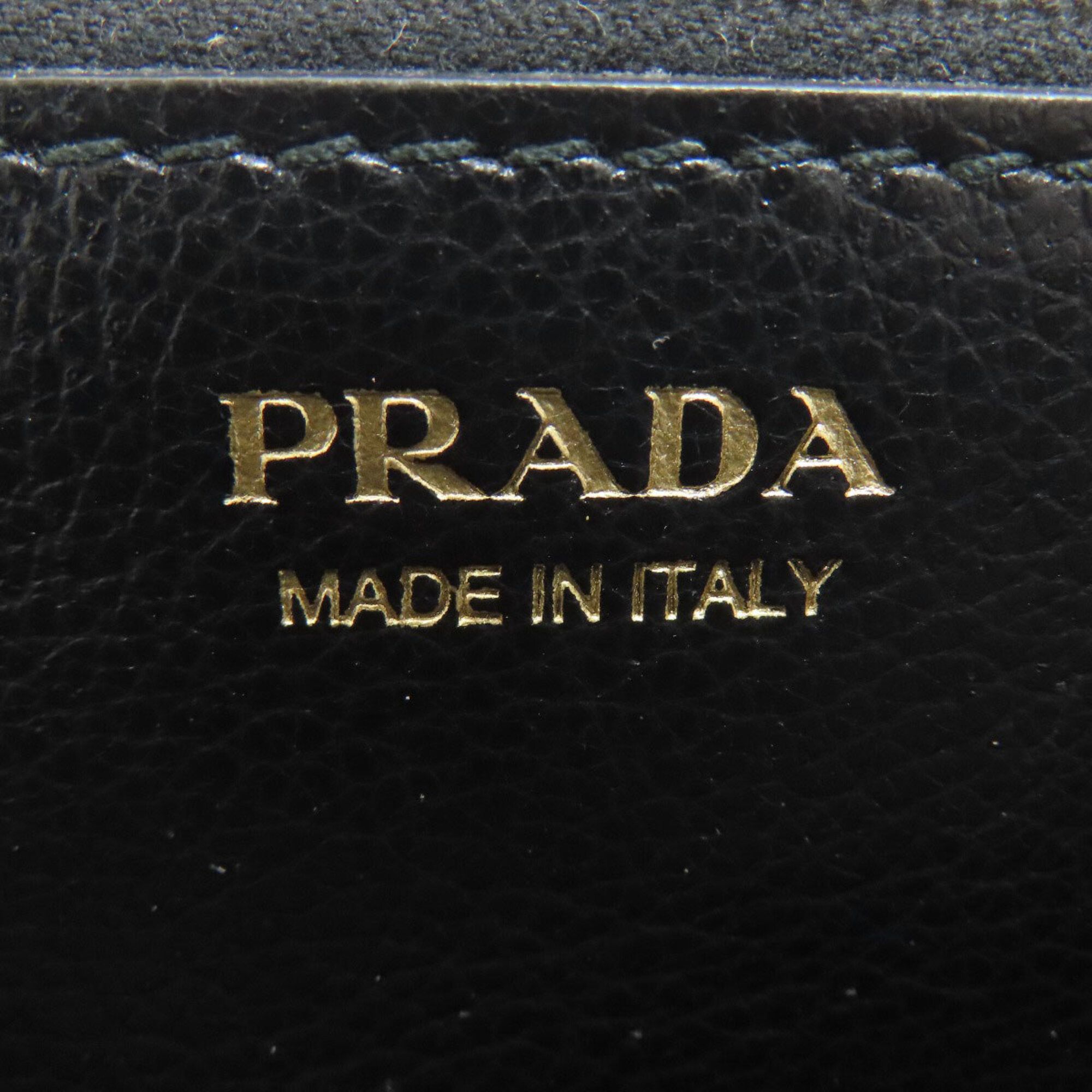 Leather Long Wallet (Bi-Fold) (Pre-Owned) - Prada - Modalova