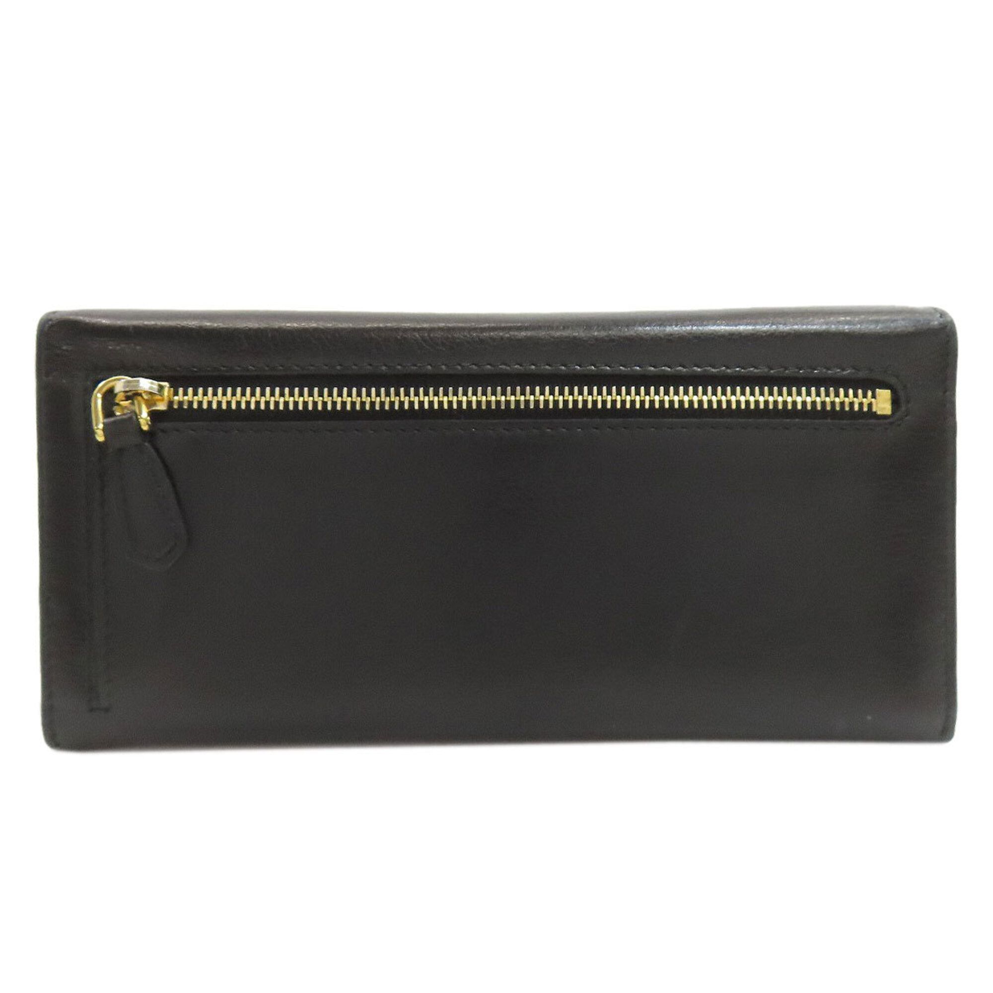 Leather Long Wallet (Bi-Fold) (Pre-Owned) - Prada - Modalova