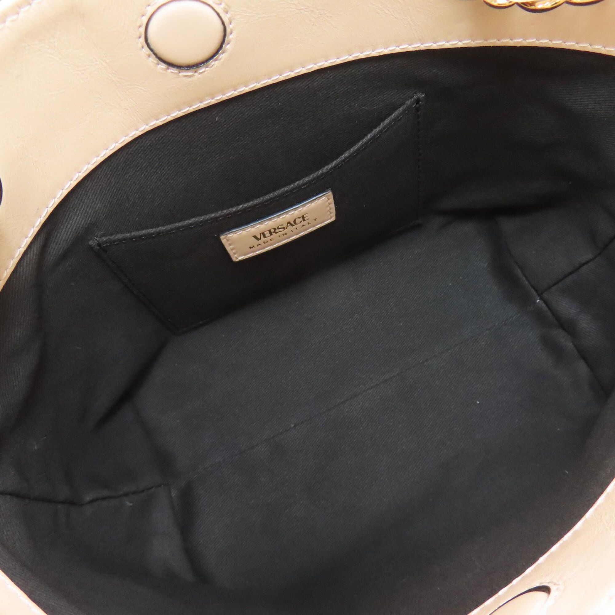 Leather Shoulder Bag (Pre-Owned) - Versace - Modalova