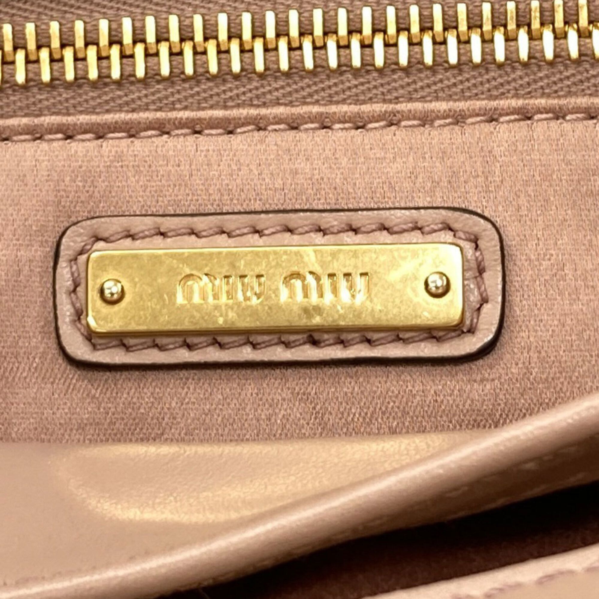 Leather Tote Bag (Pre-Owned) - Miu Miu - Modalova