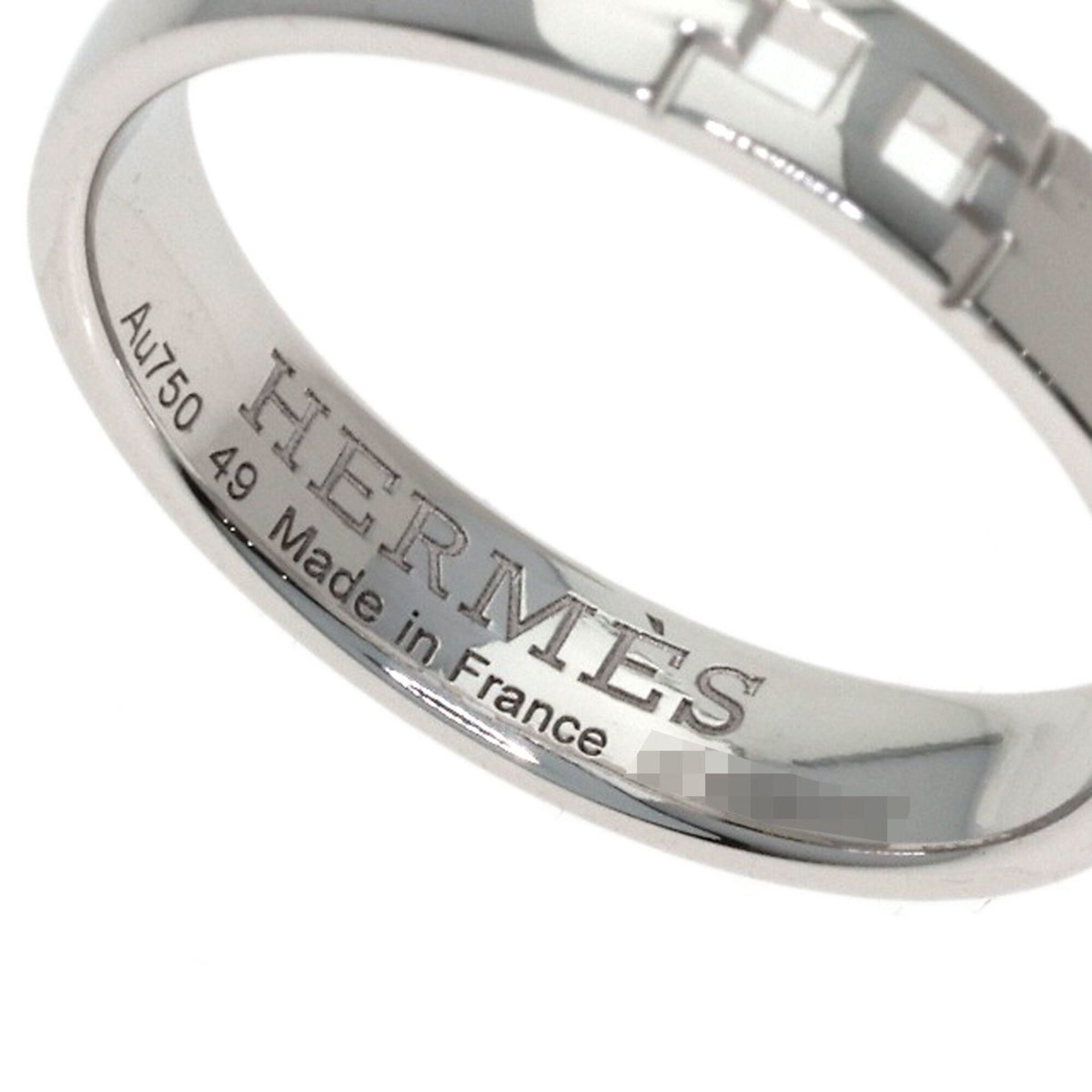 White Gold (18K) Band Ring (Pre-Owned) - Hermes - Modalova