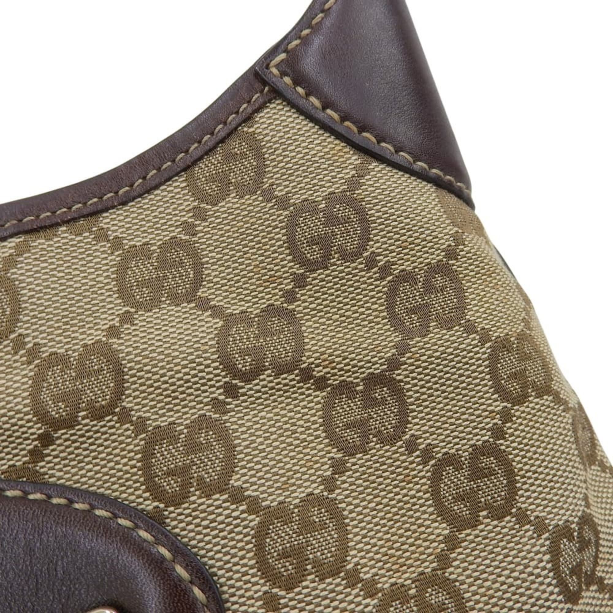 Canvas Leather Shoulder Bag (Pre-Owned) - Gucci - Modalova